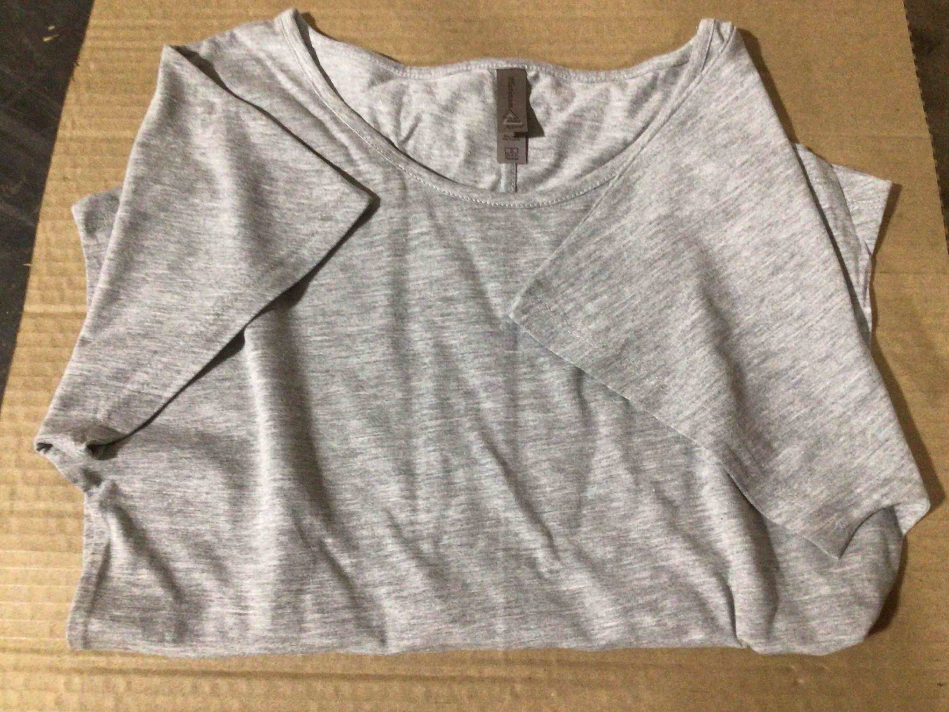 Small Delta Apparel Women’s Light Grey Shirt 
