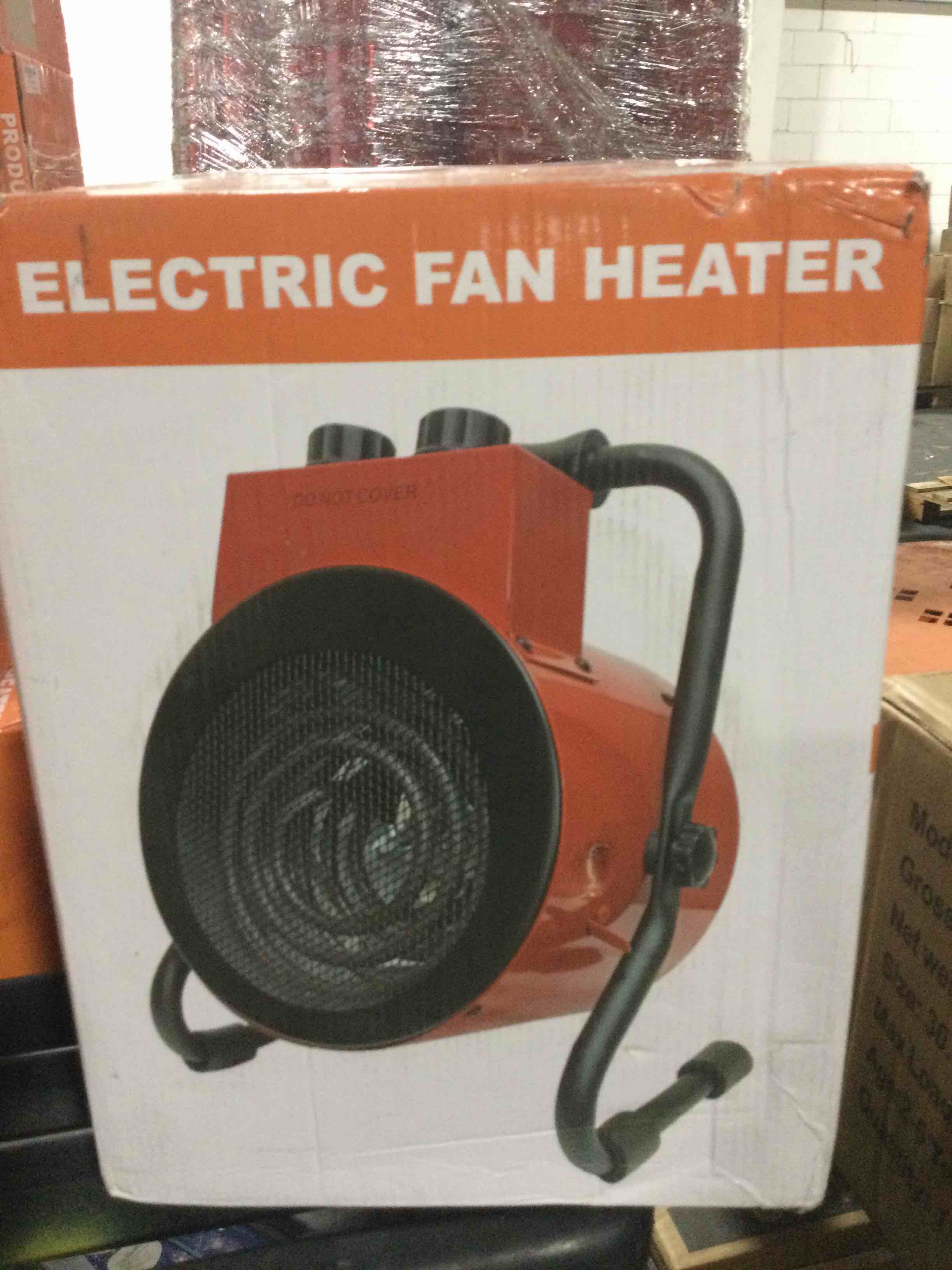 electric fan heater (assorted colors)