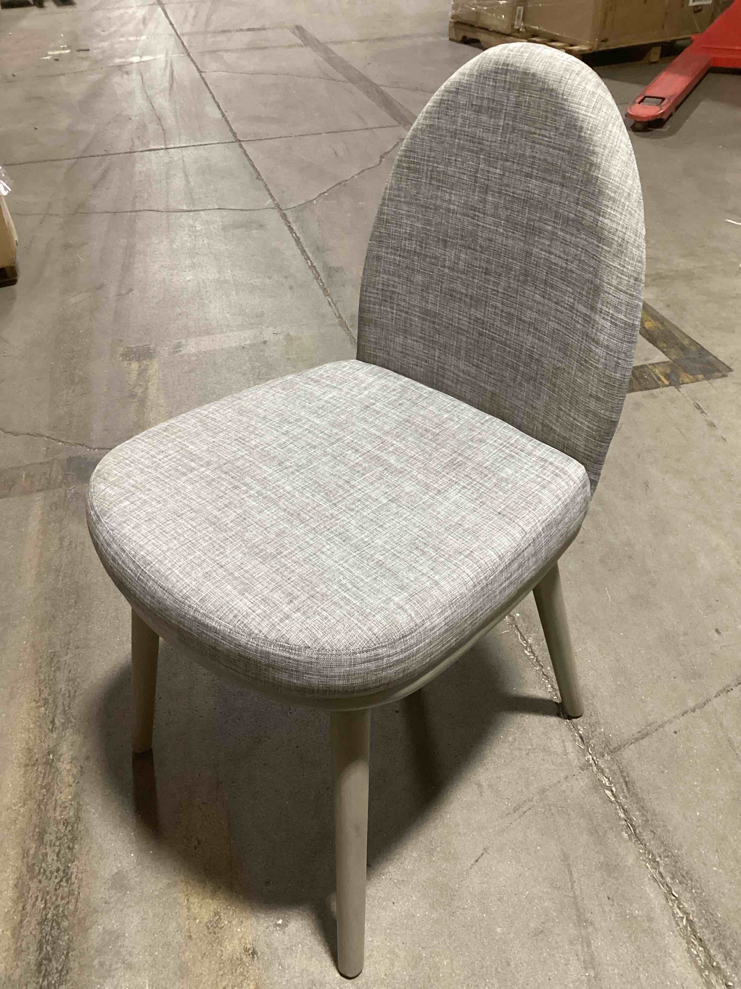 Condition photo showing Brand New for Landing Remy Beige Armless Chair With Sakhalin Cork Base