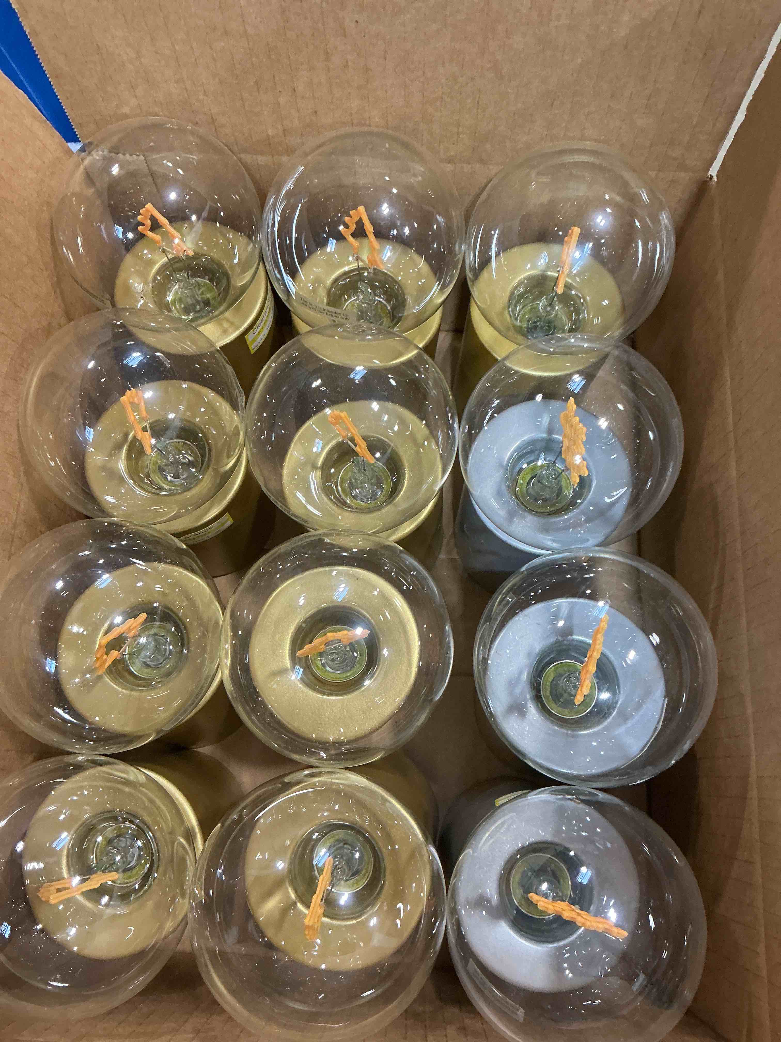 16 snowflake warm Christmas Bulb with Metal Cylinder base