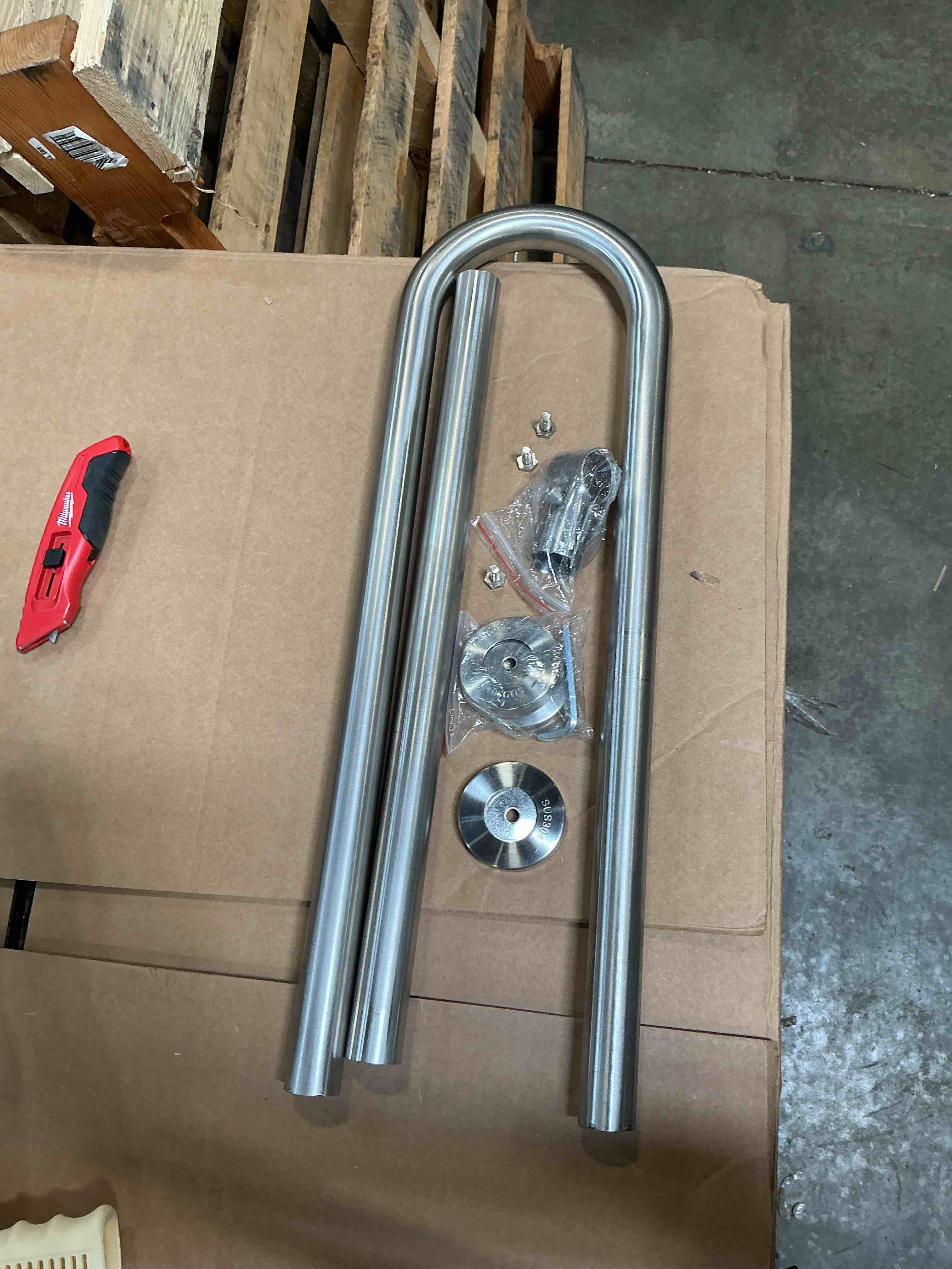 Non-Slip handrail 304 Stainless Steel handrail Disabled Toilet Toilet Barrier-Free Railing handrail guardrail Frame Shower aid handrail Hand Grips