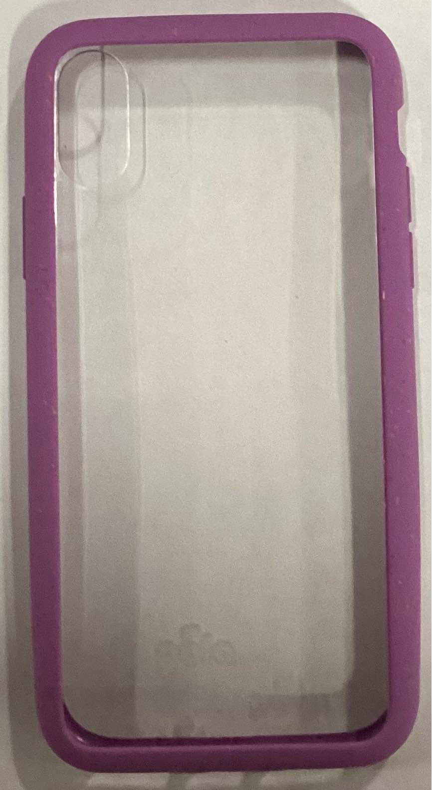 Clear Eco- Friendly iPhone XS Case 28113 -Wisteria Purple (Phone Case Lot)