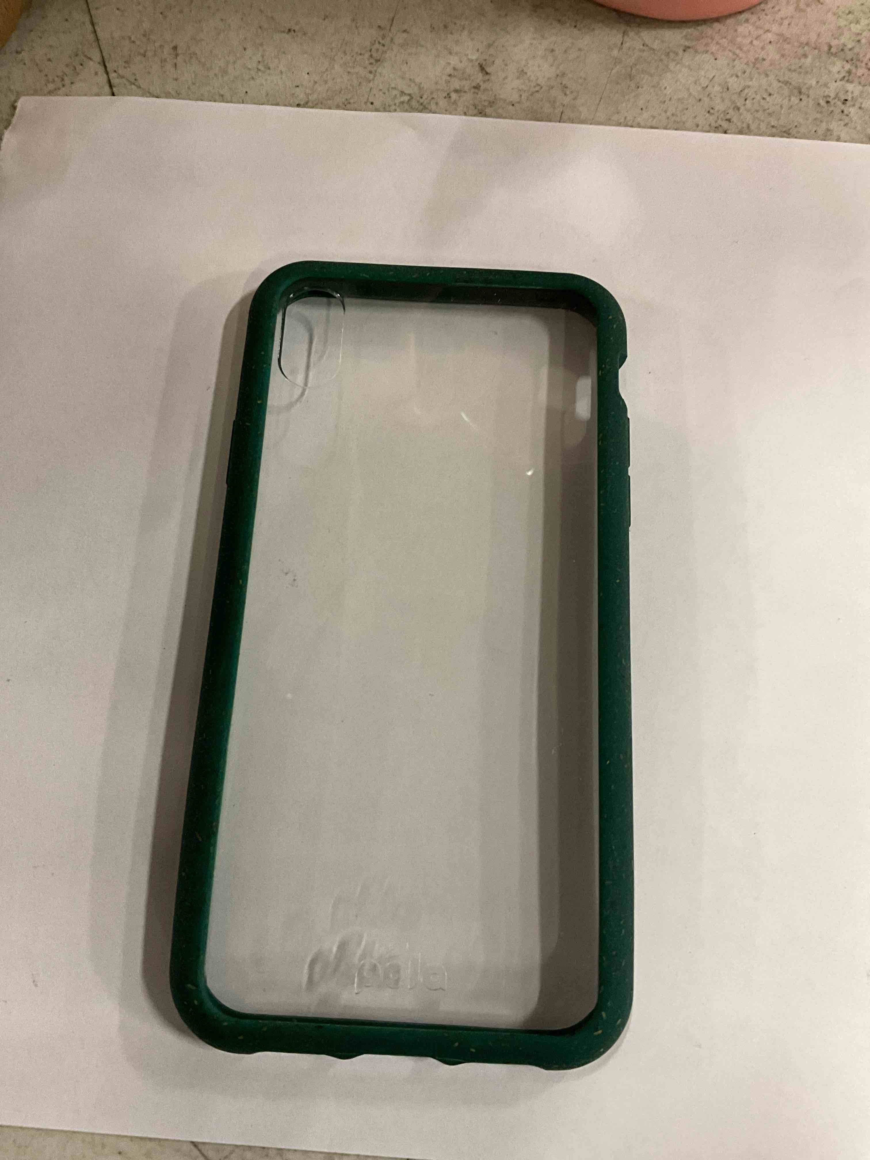 Box Of Pela: Clear Eco-Friendly iPhone XR Case with Green Ridge