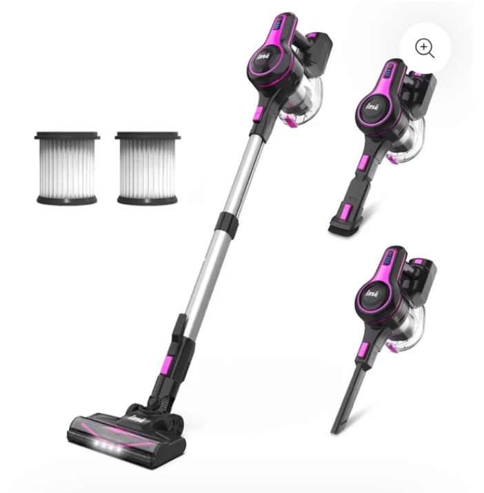 inse n5t cordless vacuum 145w 12kpa suction power 6 in 1 stick vacuum