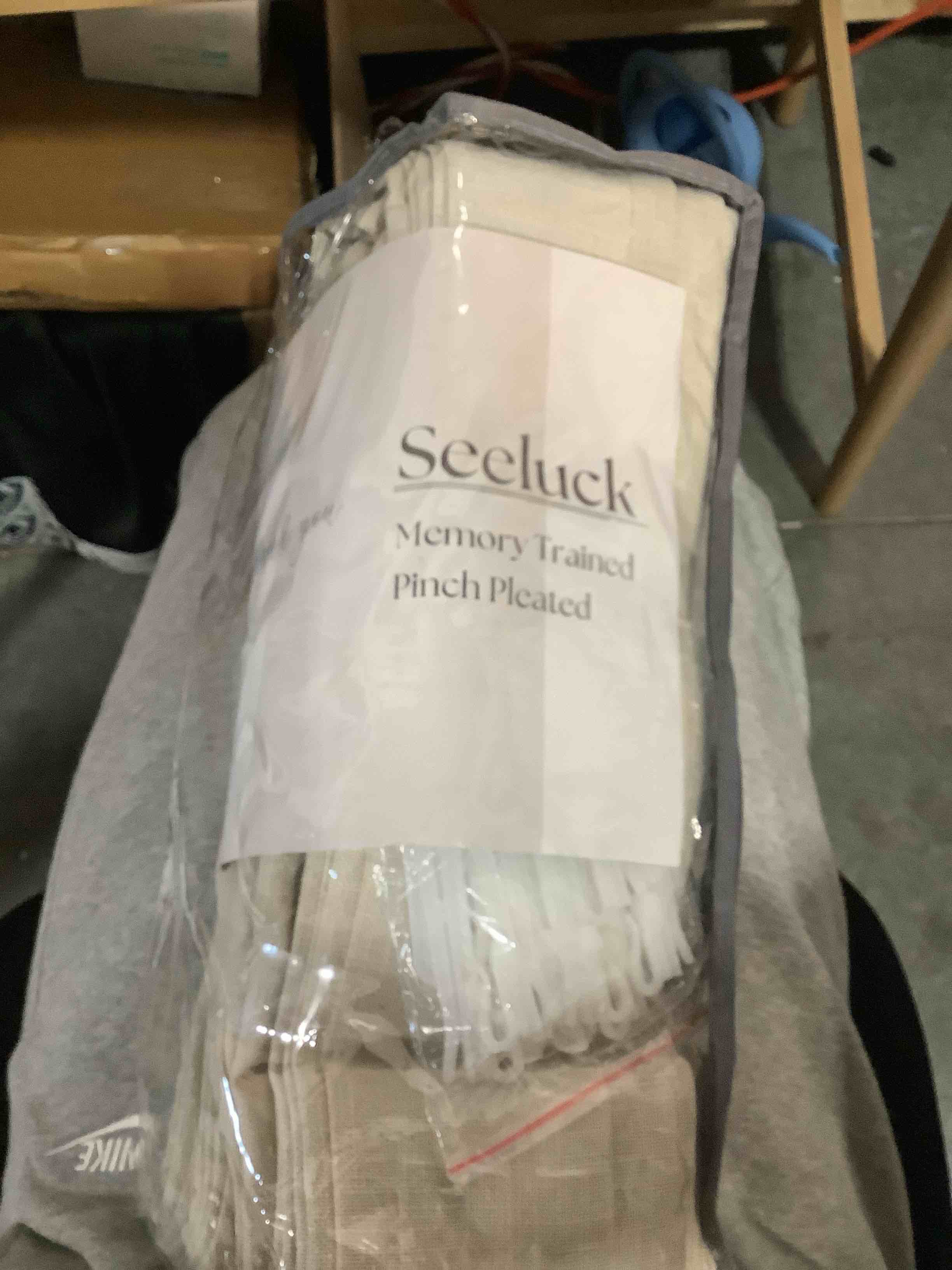 Condition photo showing Good Condition for Extra Wide Pinch Pleated Linen Curtains 102 Inches Long 70 Inch Width Linen Flax Light Filtering Window Curtains 102 Inch for Living Room Bedroom Patio Pinch Pleat Drapes Hooks Rings 1 Panel 70x102 Linen 70"W x 102"L (Pack of 1)