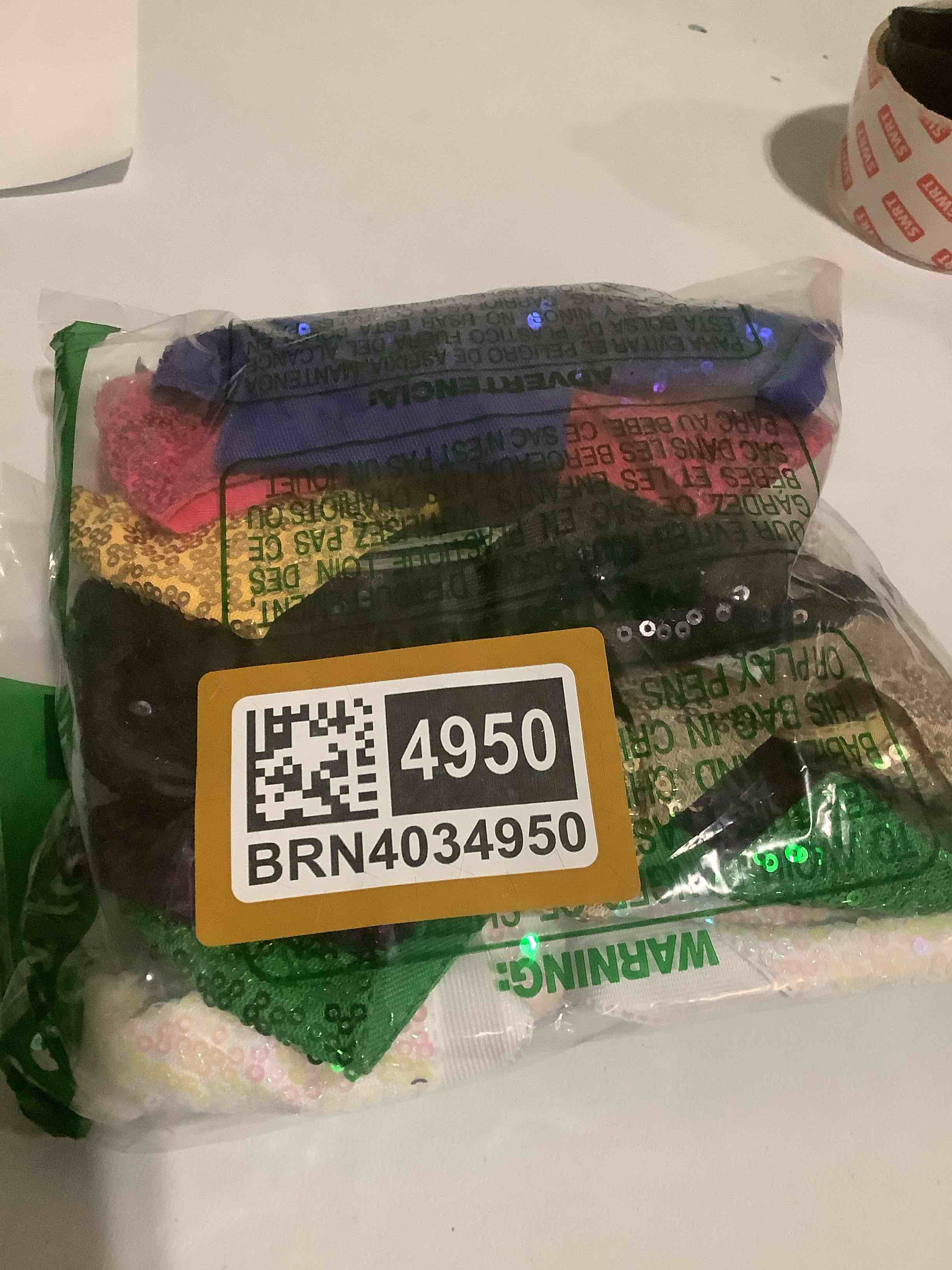 Condition photo showing Good Condition for 12-Color Jumbo Glitter Cheer Bow Clip – 7” Sequin Hair Bow for Girls, Perfect for Softball, Uniforms, Christmas, Halloween, and Special Occasions