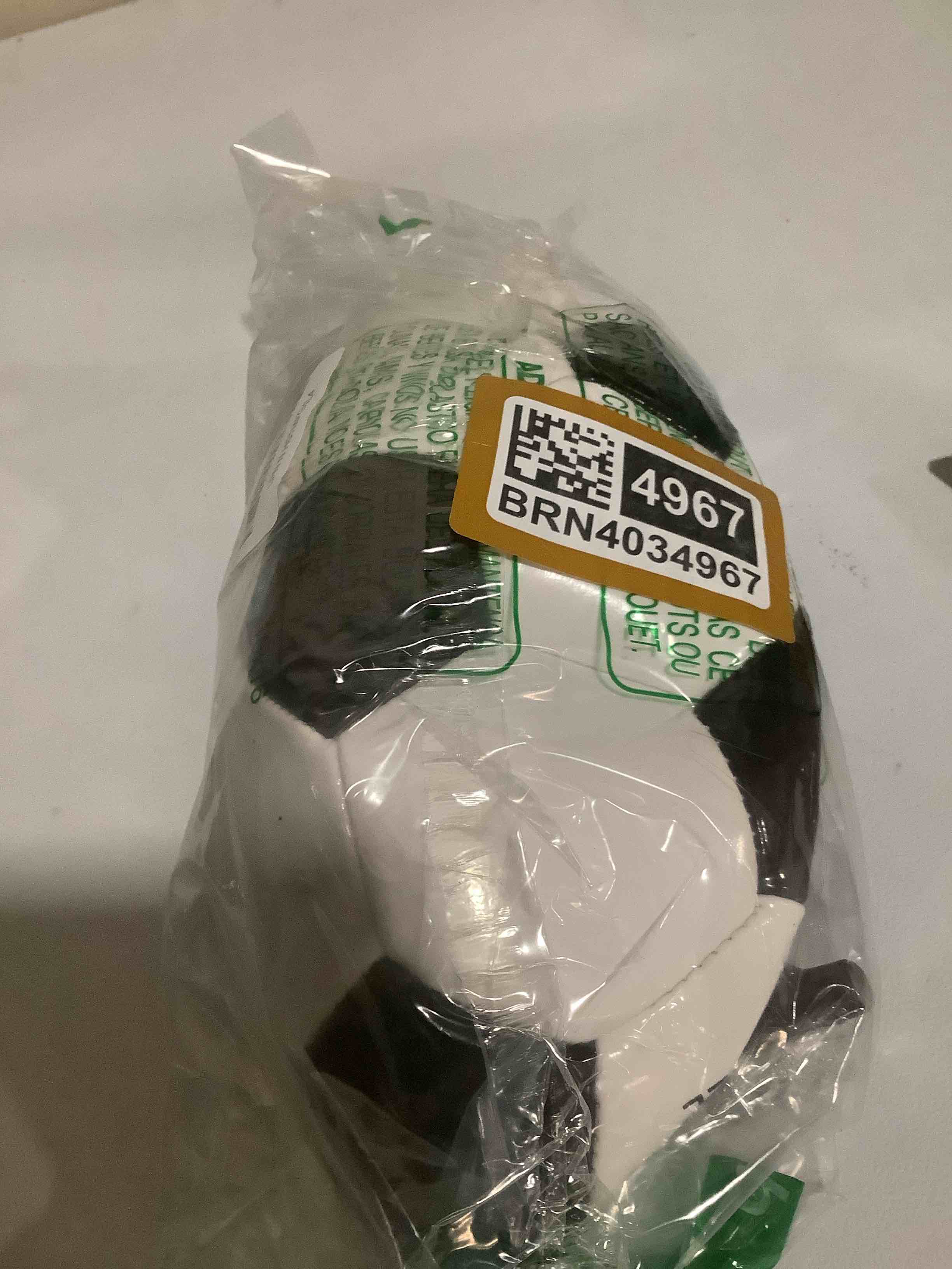 Condition photo showing As Is for Soccer Ball Size 2,3,4,5 with Pump Needle Classic White Black Thicker PU Tight Weaved Suitable for Youth Boy League Game Trainning Practice or Gift White Black Size 5