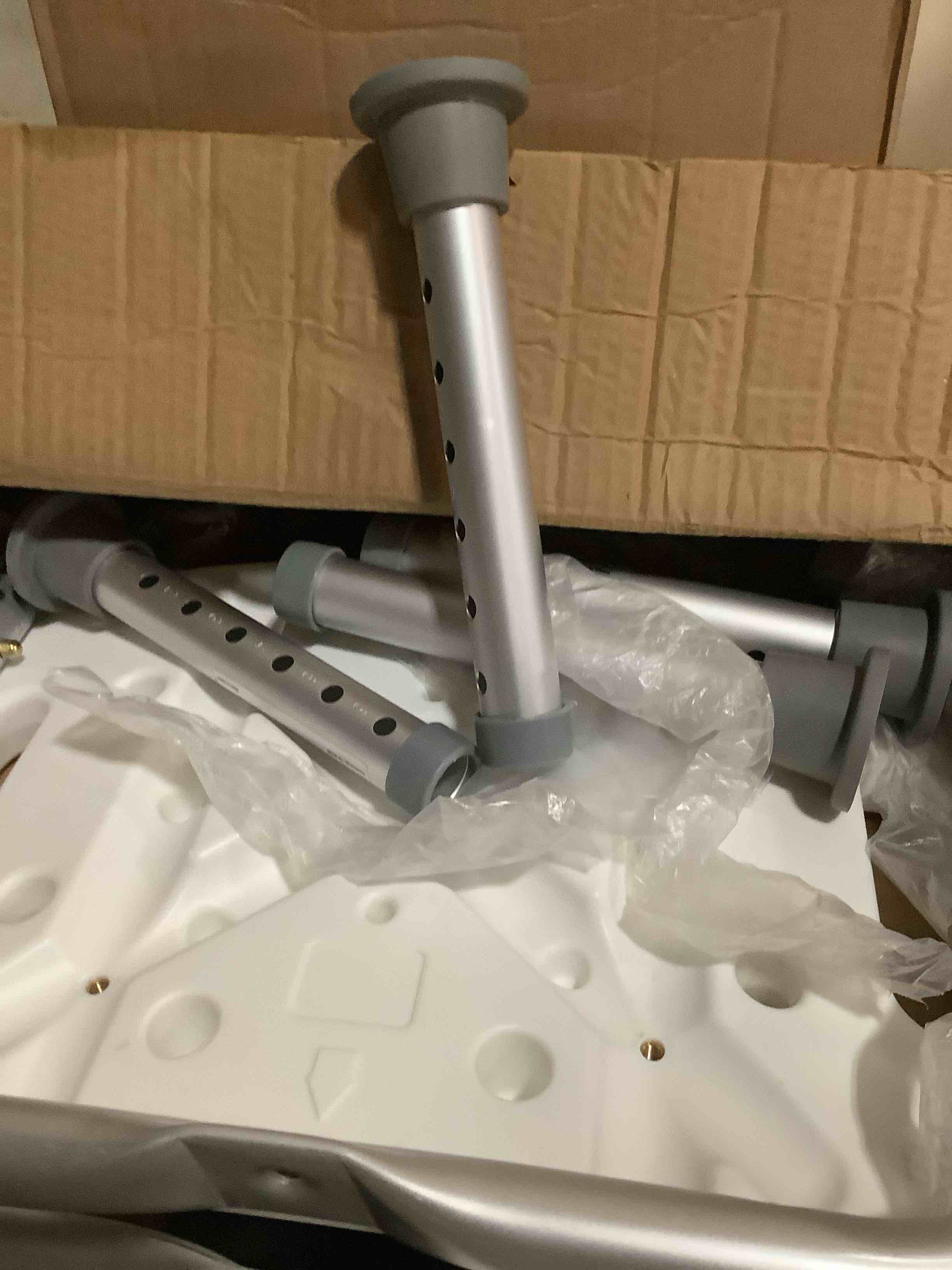 Condition photo showing Good Condition for VEVOR Shower Stool, Height-Adjustable Bath Chair with Integrated Grips, Safe Seating Solution for Showers or Bathtubs, Anti-Slip Bathroom Bench for Seniors, Disabled, 350 lb Limit