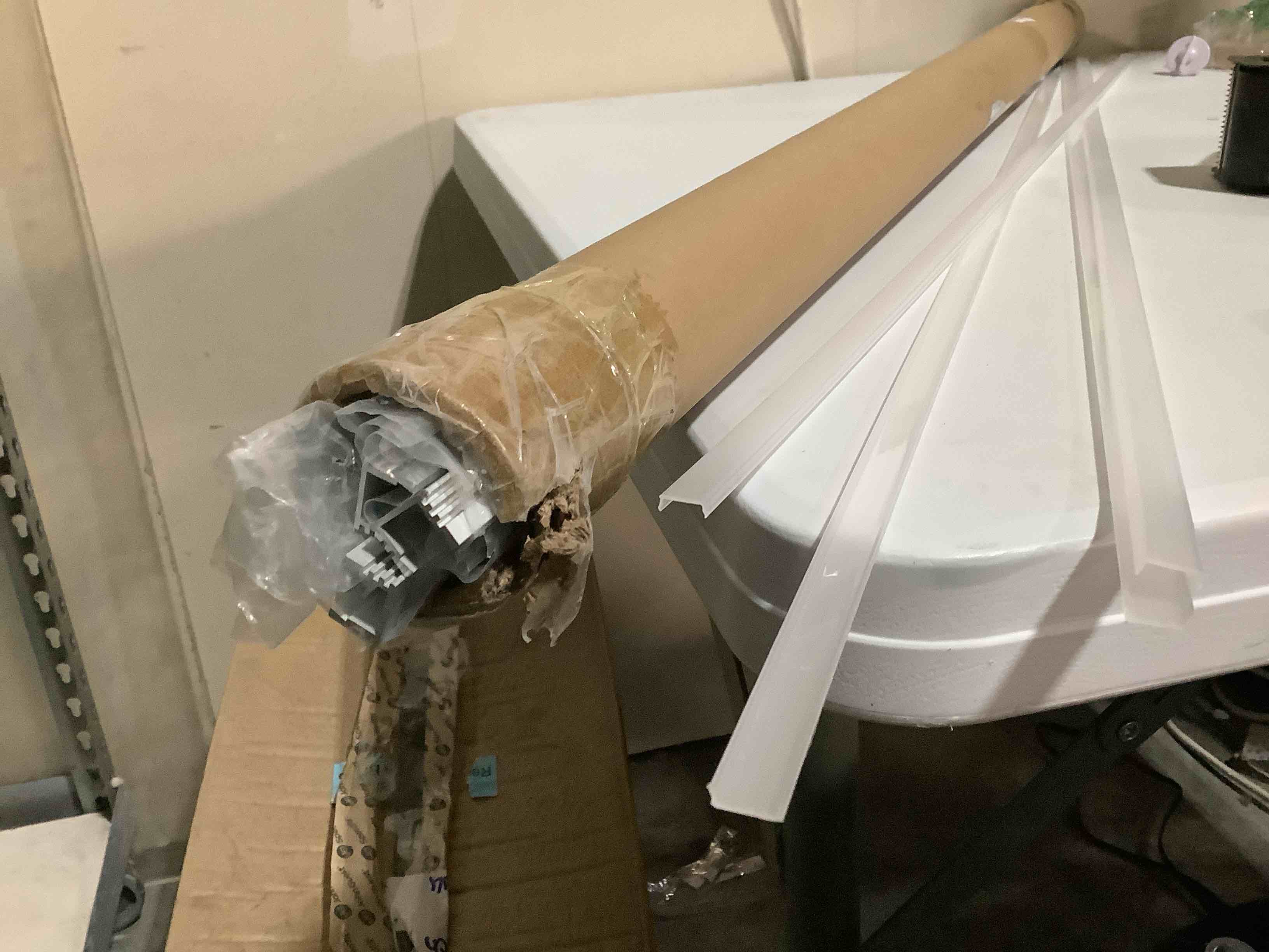 Condition photo showing Good Condition for Muzata 5Pack 3.3FT/1M LED Channel Aluminum U Shape Silver LED Strip Diffuser Channel with Milky White Cover Easy Installation U1SW WW 1M