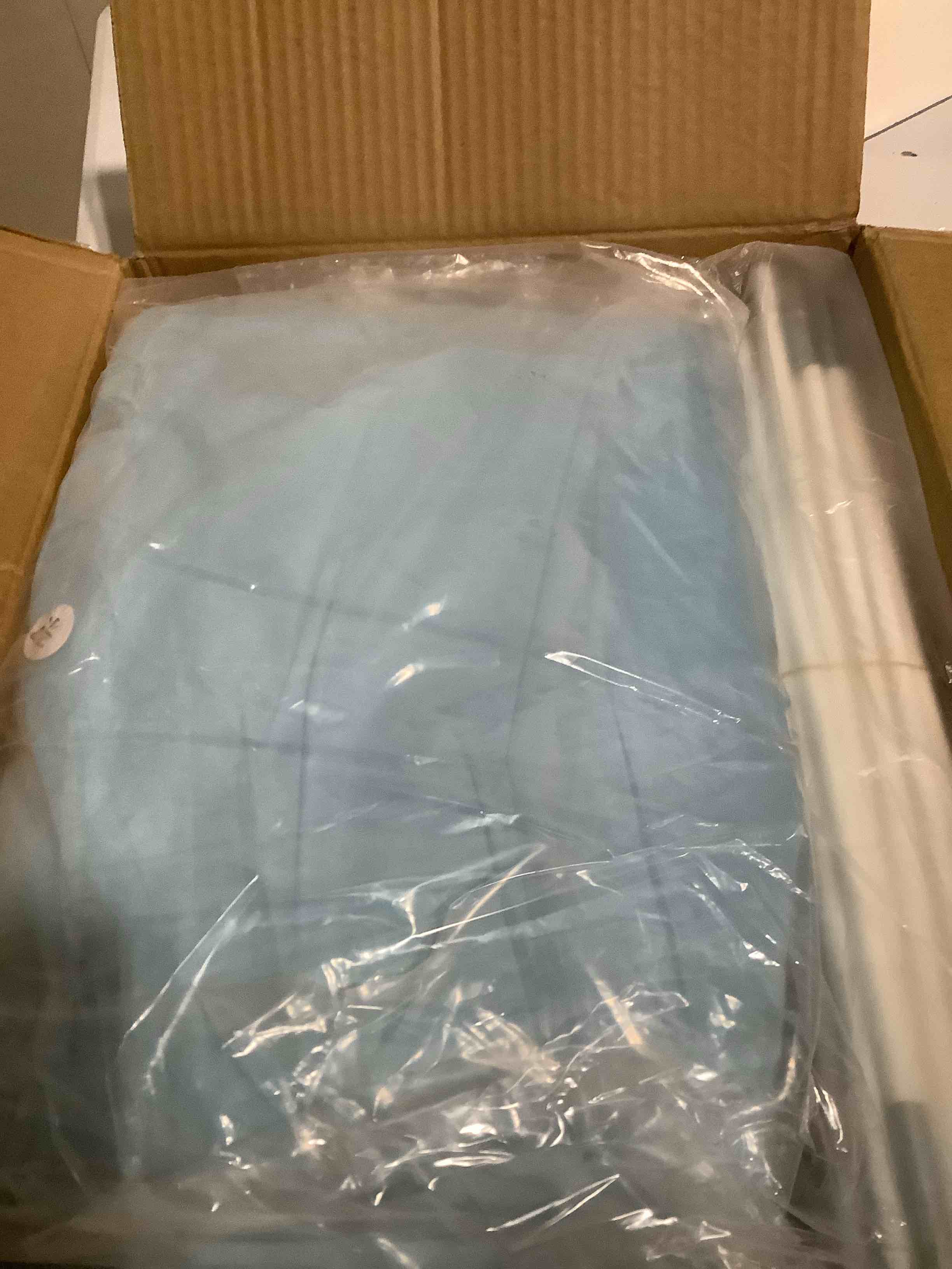 Condition photo showing As Is for ( SIMILAR) (blue tent) Sherilyn Twin Bed Toddler Canopy Tent, Kids Indoor Canopy Privacy Space Sleeping Playhouse Blackout Bunk Bed Tents Twin Size (Galaxy Tent) for Boys Girl Birthday, Christmas House Gift