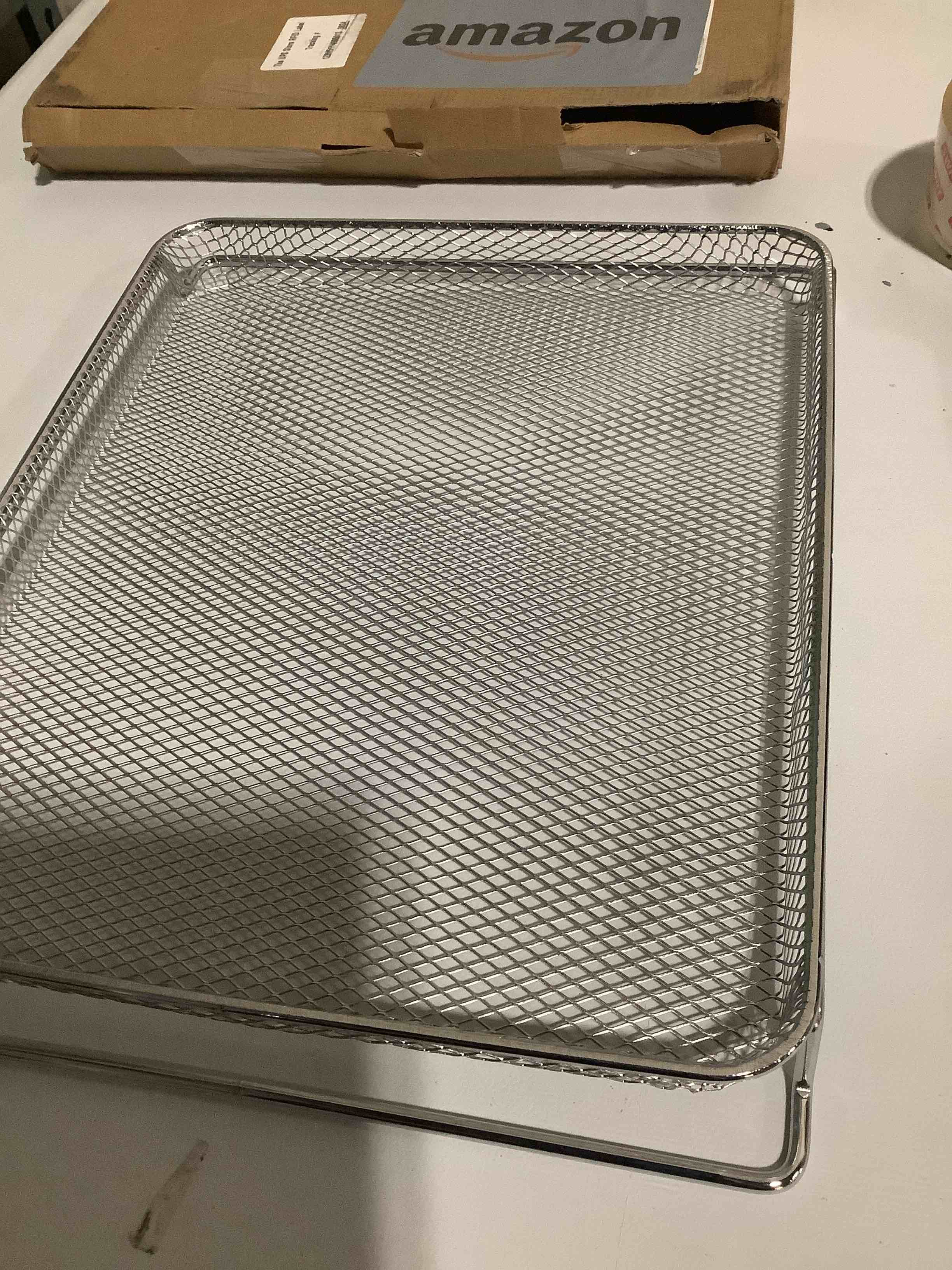 Condition photo showing Good Condition for for Ninja Foodi Replacement Air Fryer Oven Basket, Original Replacement Baking Trays for NINJA DT201 DT251 Foodi Digital Air Fryer Oven, Mesh Basket, Ideal Accessories for Frying and Dehydrating for DT200/251 Series