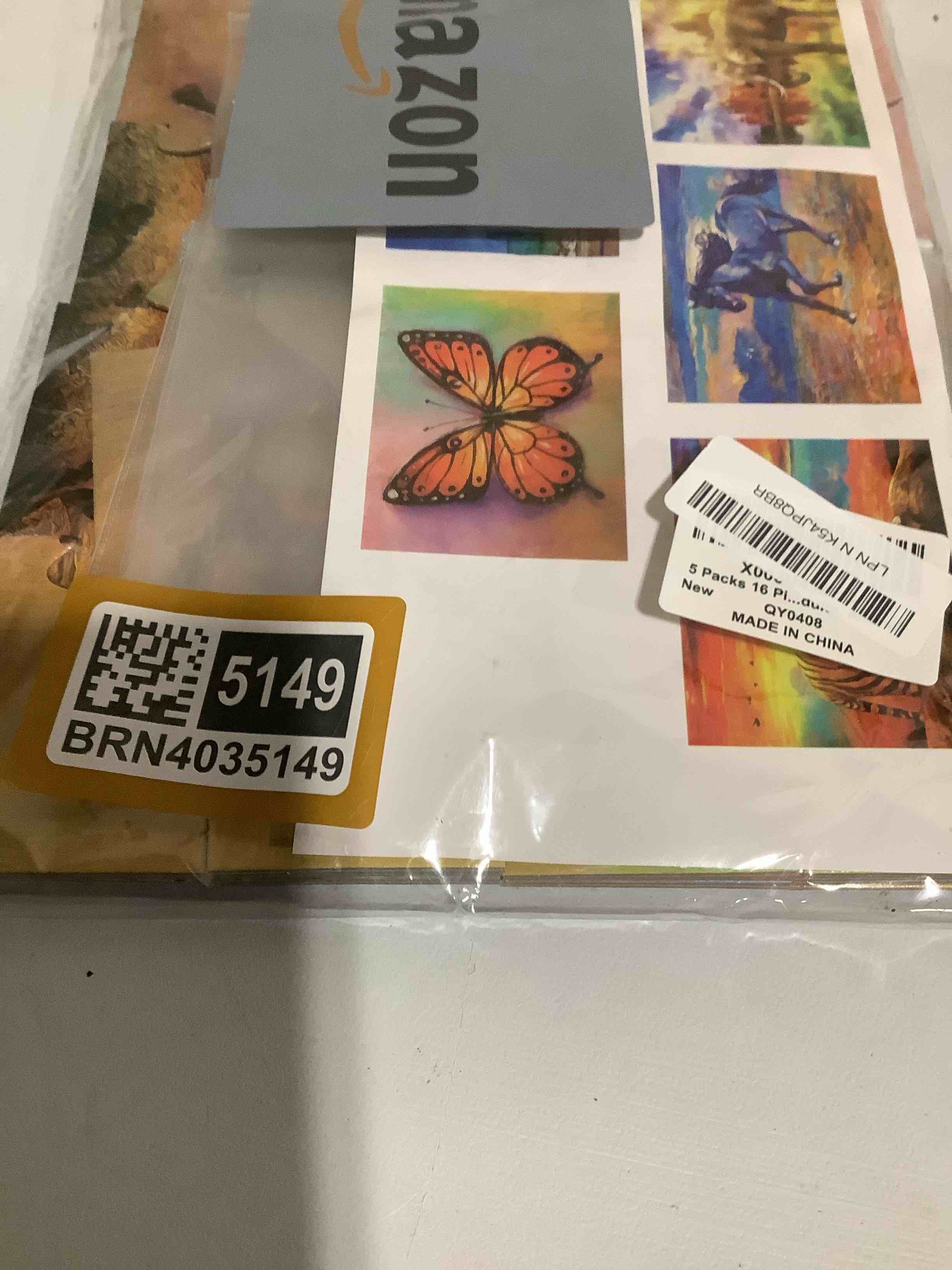 Condition photo showing Good Condition for 5 Packs 16 Piece Large Jigsaw Puzzles for Dementia Alzheimer’s Products Activities, Alzheimer’s Puzzles Memory Cognitive Games for Elderly Seniors with 5 Storage Bags, Gift for Elderly Adults, Animal