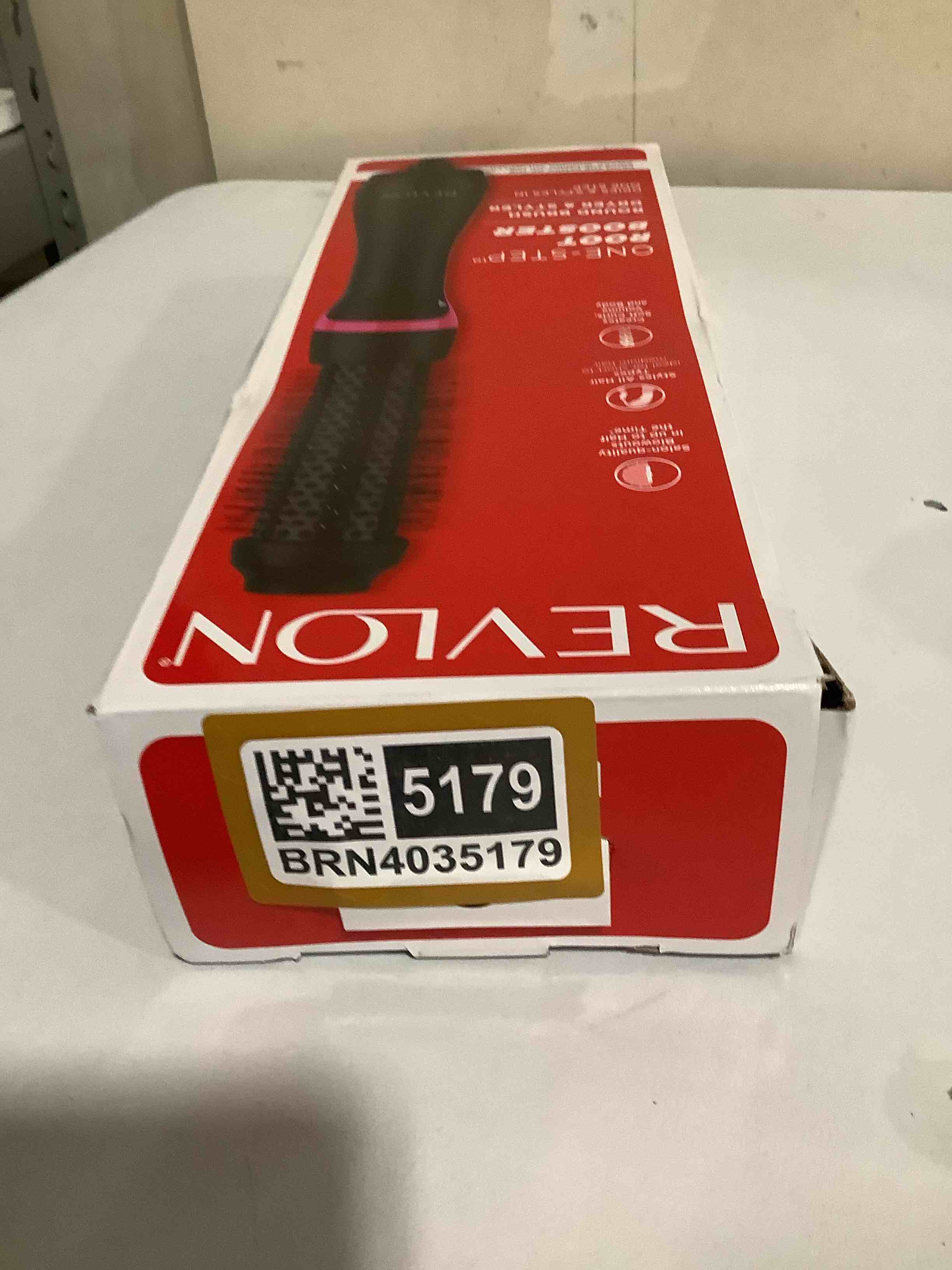 Condition photo showing Good Condition for REVLON One-Step Hair Dryer and Styler - Root Booster Round Brush for Styling, Dryer Brush for Fast and Easy Salon-Quality Blowout, More Shine and Less Frizz (1-1/2 in) 1 Count (Pack of 1)