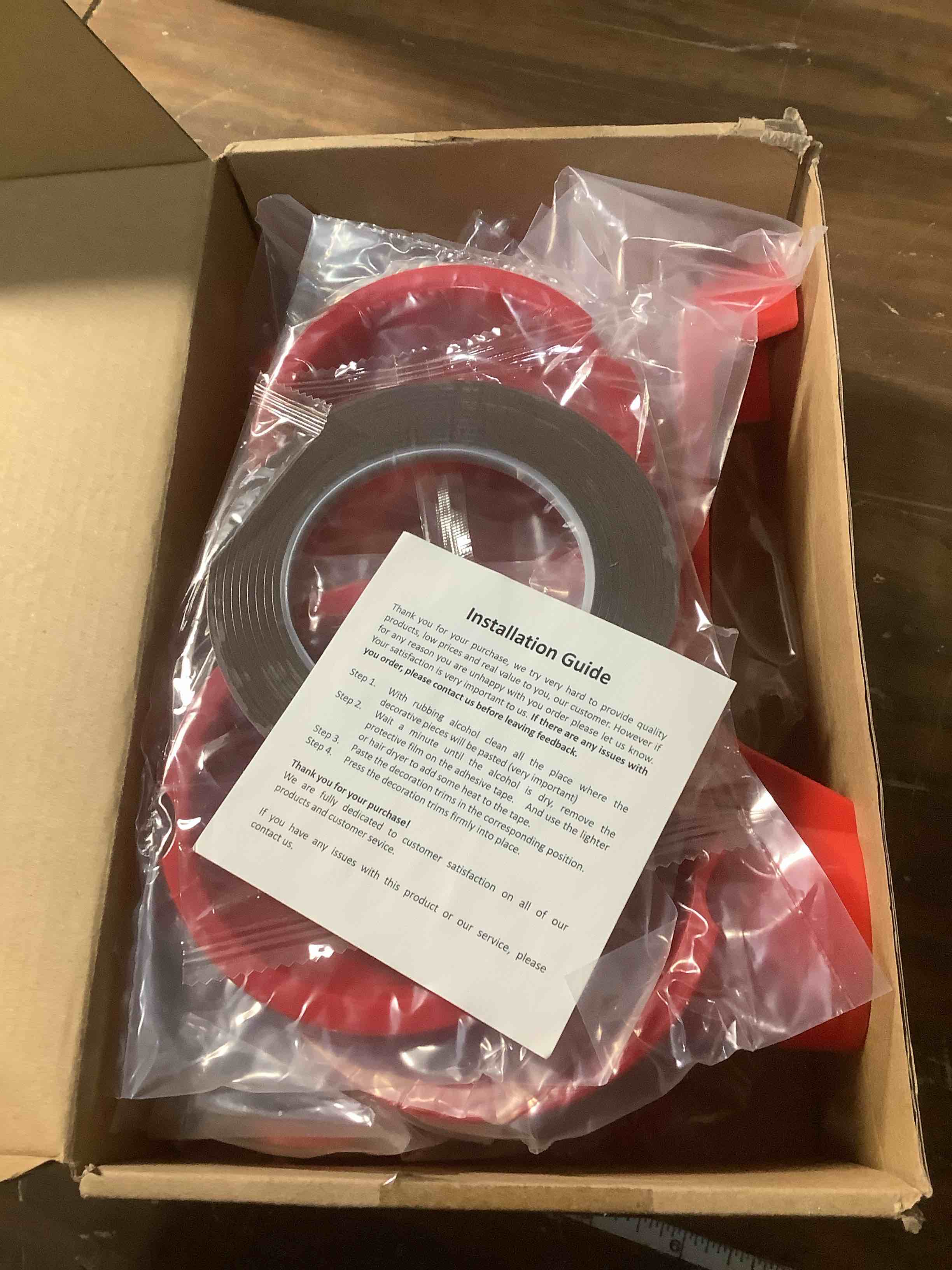 Condition photo showing Good Condition for E-cowlboy Door Handle Cover Inserts+Tailgate Handle Cover+Recess Guard for 2007-2018 Jeep Wrangler JK JKU Sports Sahara Freedom Rubicon Unlimited Exterior Accessories (Red 15PCS)