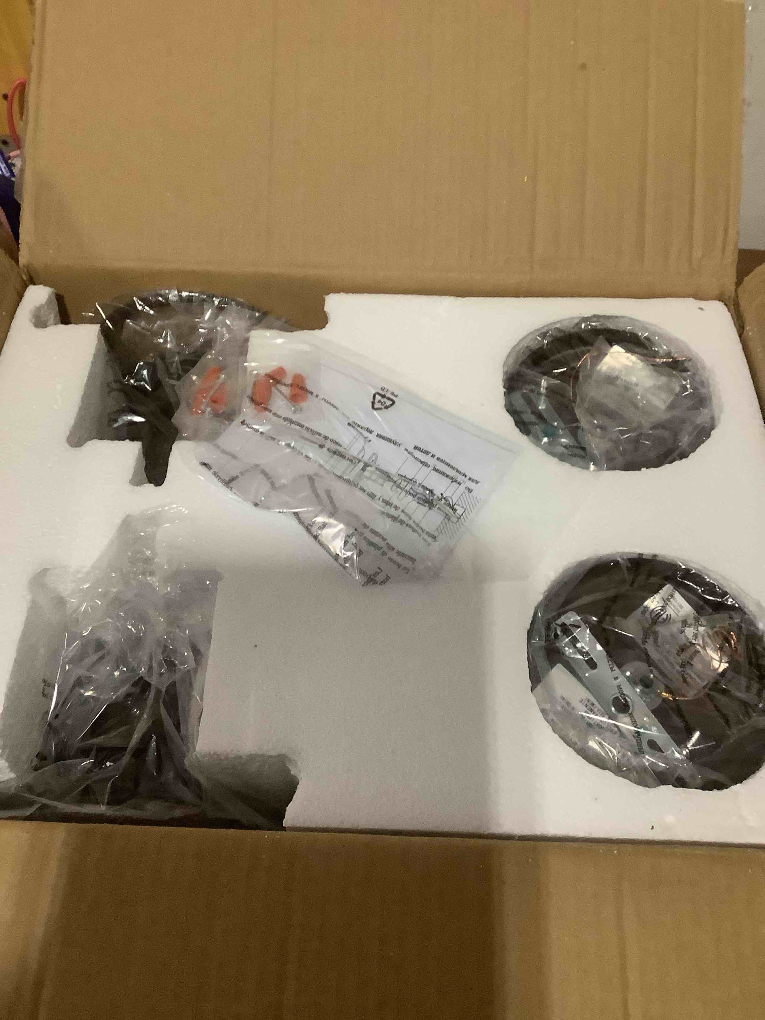 Condition photo showing Good Condition for FEMILA Industrial Semi Flush Mount Light Fixture, 12" Farmhouse Ceiling Light Fixture for Porch, Hallway, Kitchen, Bedroom, 2 Pack, Oil Rubbed Bronze, 4FY15-F-2PK ORB Oil-Rubbed Bronze 12", 2 Pack