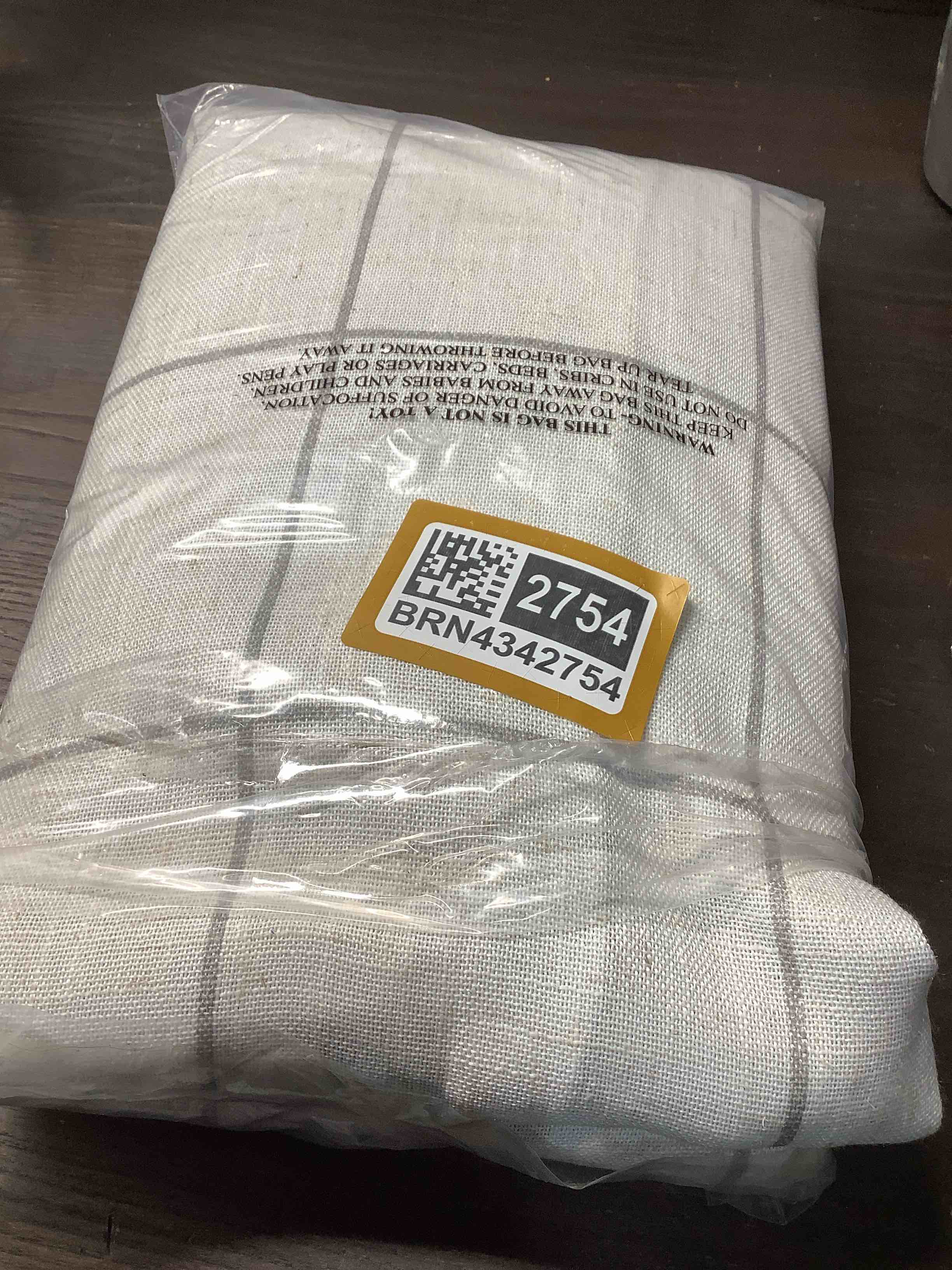 Condition photo showing Good Condition for Elrene Home Fashions Brighton Windowpane Plaid Blackout Window Curtain, Living Room and Bedroom Drape with Back Tab and Rod Pocket Tabs, 52"x108", Gray, 1 Panel