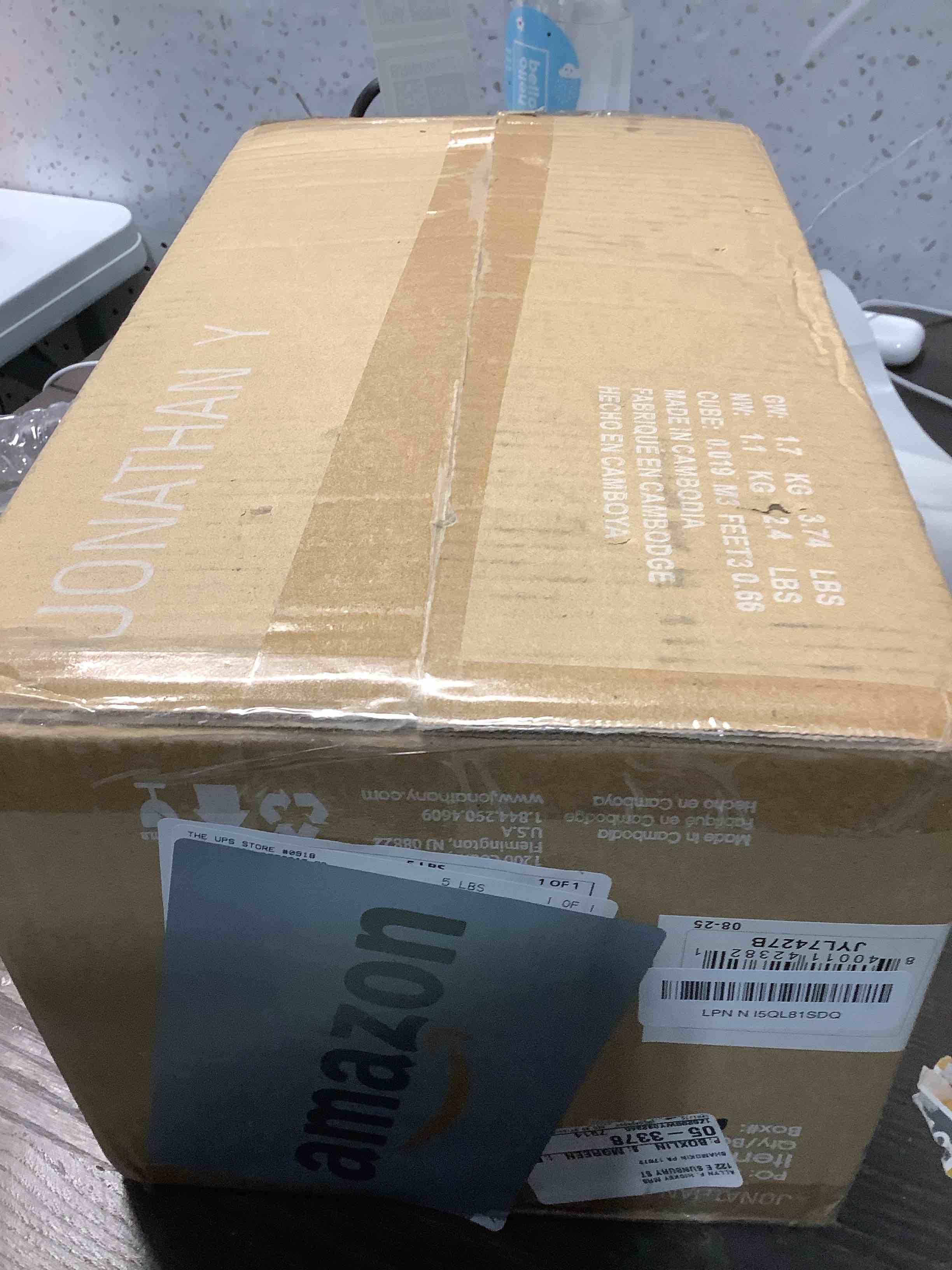 Condition photo showing New/Like New for JONATHAN Y JYL7427B July 17.5" 2-Light Metal Shade Farmhouse Sconce Contemporary Transitional 2200K Edison 25W Bulbs Included for Bedroom Living Room Bathroom, Vanity Lighting, Nickel Nickel 2-Light