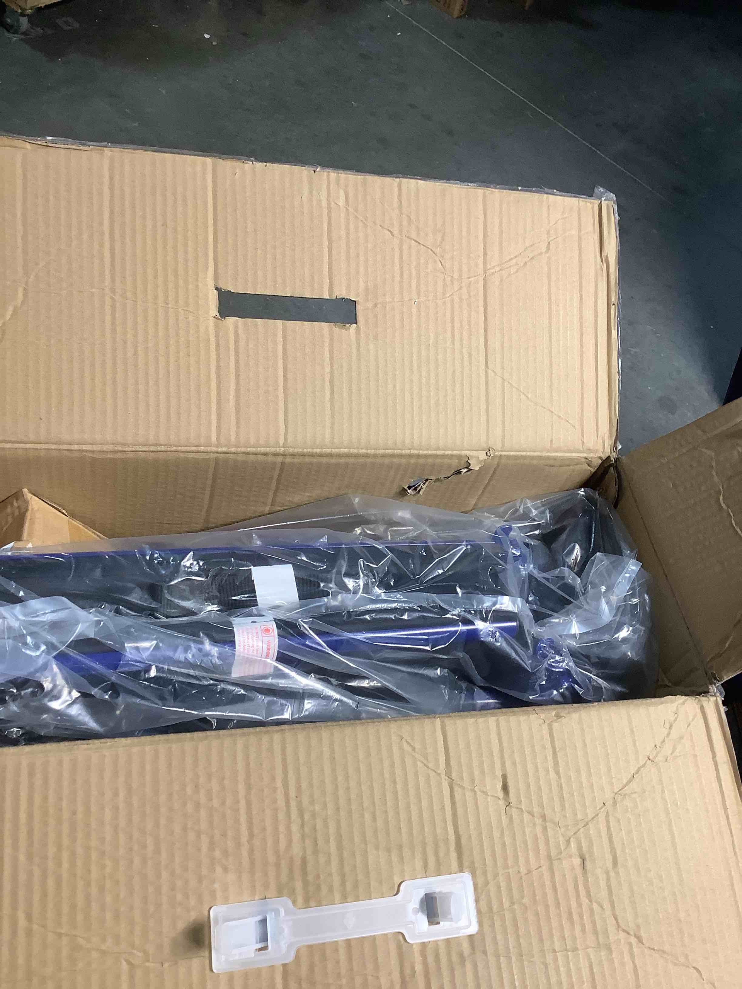 Condition photo showing Good Condition for Medline Heavy Duty Transport Chair supports up to 500 lbs., Bariatric Transport Wheelchair, 22" x 18" seat, Blue Frame