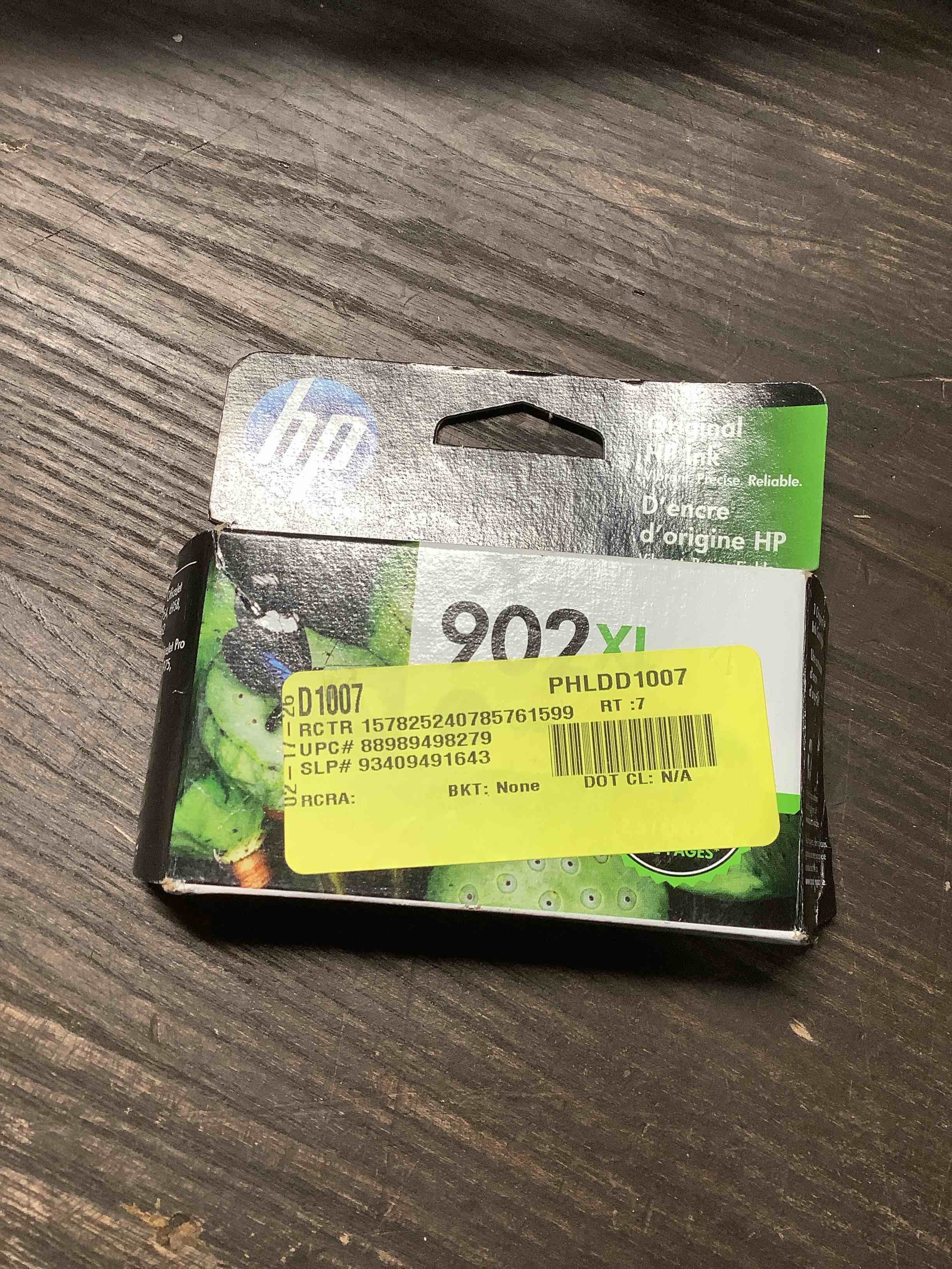 Condition photo showing New/Like New for HP 902XL Cyan High-Yield Ink Cartridge | Works OfficeJet 6950, 6960 Series, OfficeJet Pro 6960, 6970 Series | Eligible for Instant Ink | T6M02AN