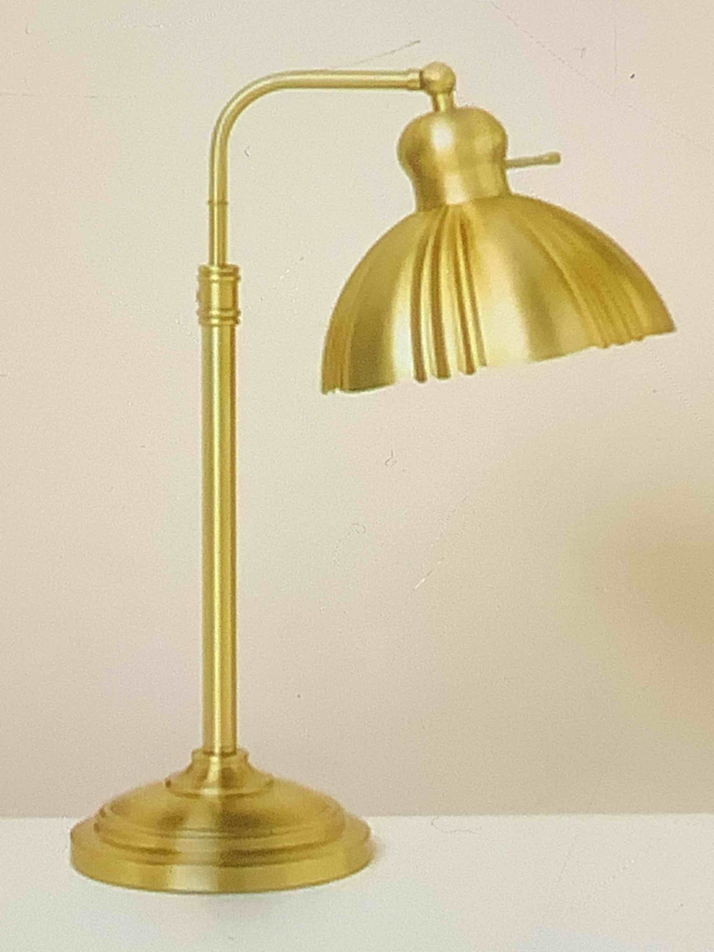fluted scallop brass table lamp - hearth & hand with magnolia