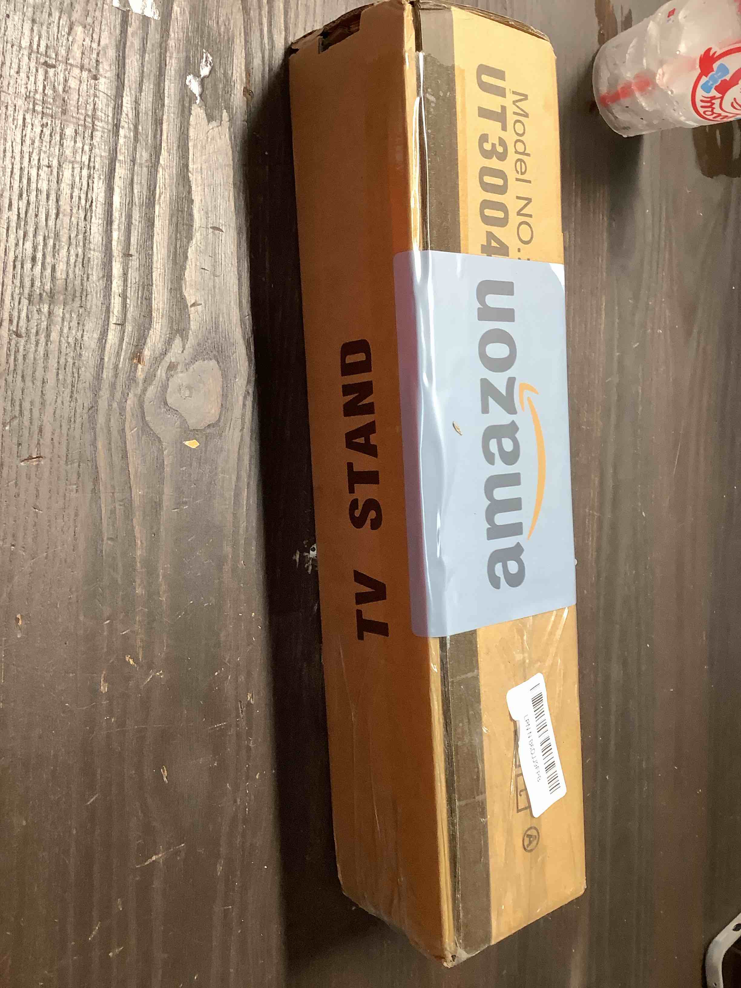 Condition photo showing Good Condition for Rfiver Table Top TV Stand with Height Adjustable TV Legs, TV Stands Base with Cable Management for Most 37 to 86 Inch Flat or Curved TVs, Steel TV Feet Holds up to 150 lbs, Max VESA 800x600mm, Black