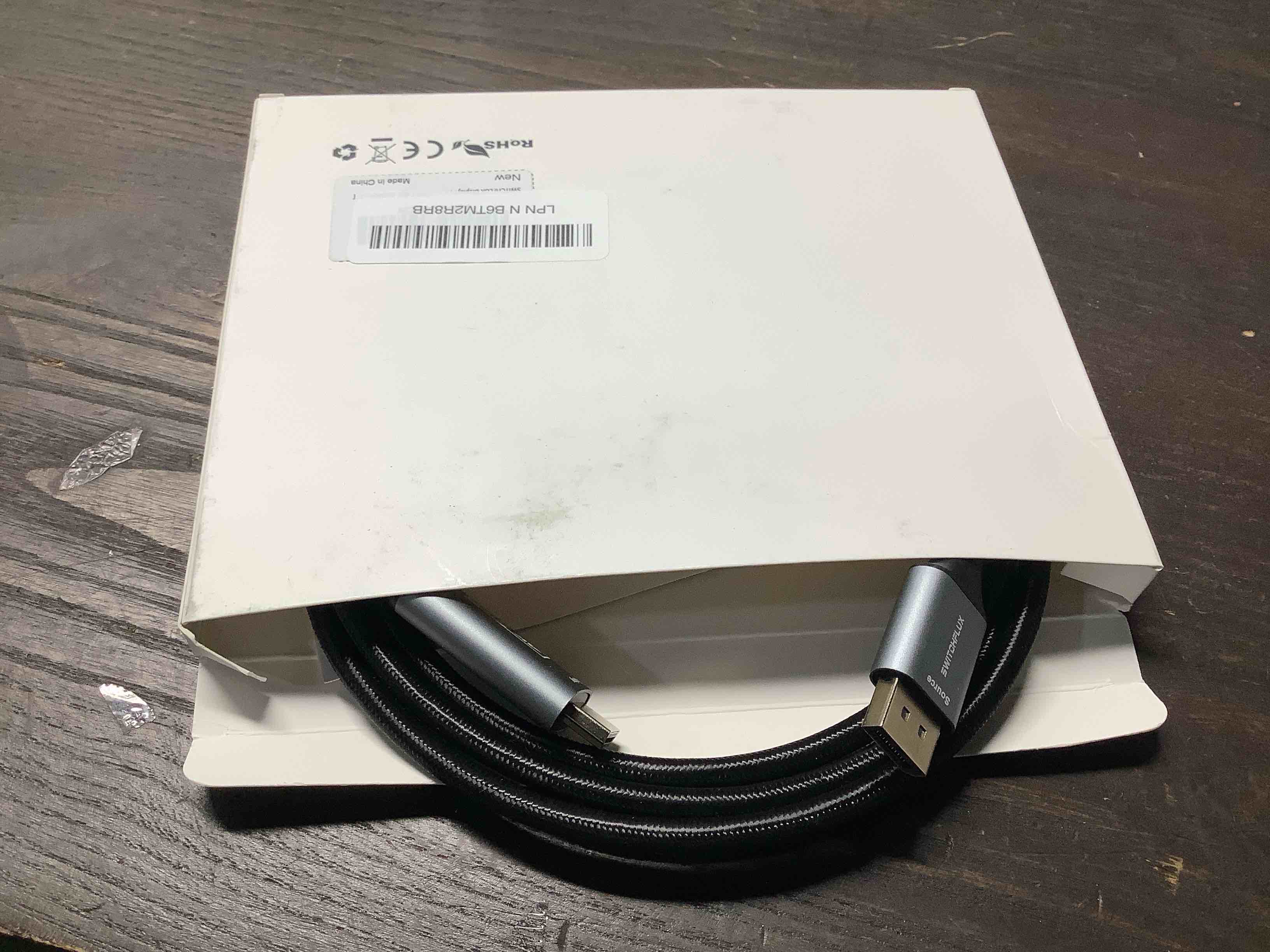 Condition photo showing Good Condition for Active DisplayPort to HDMI Cable 6Ft (4K@60Hz,1440P/2K@120Hz) Uni-Directional Display Port 1.2 to HDMI 2.0 Braided Cord,DP to HDMI Compatible with AMD,NVIDIA,Desktops,and Gaming Monitors 6FT 1Pack