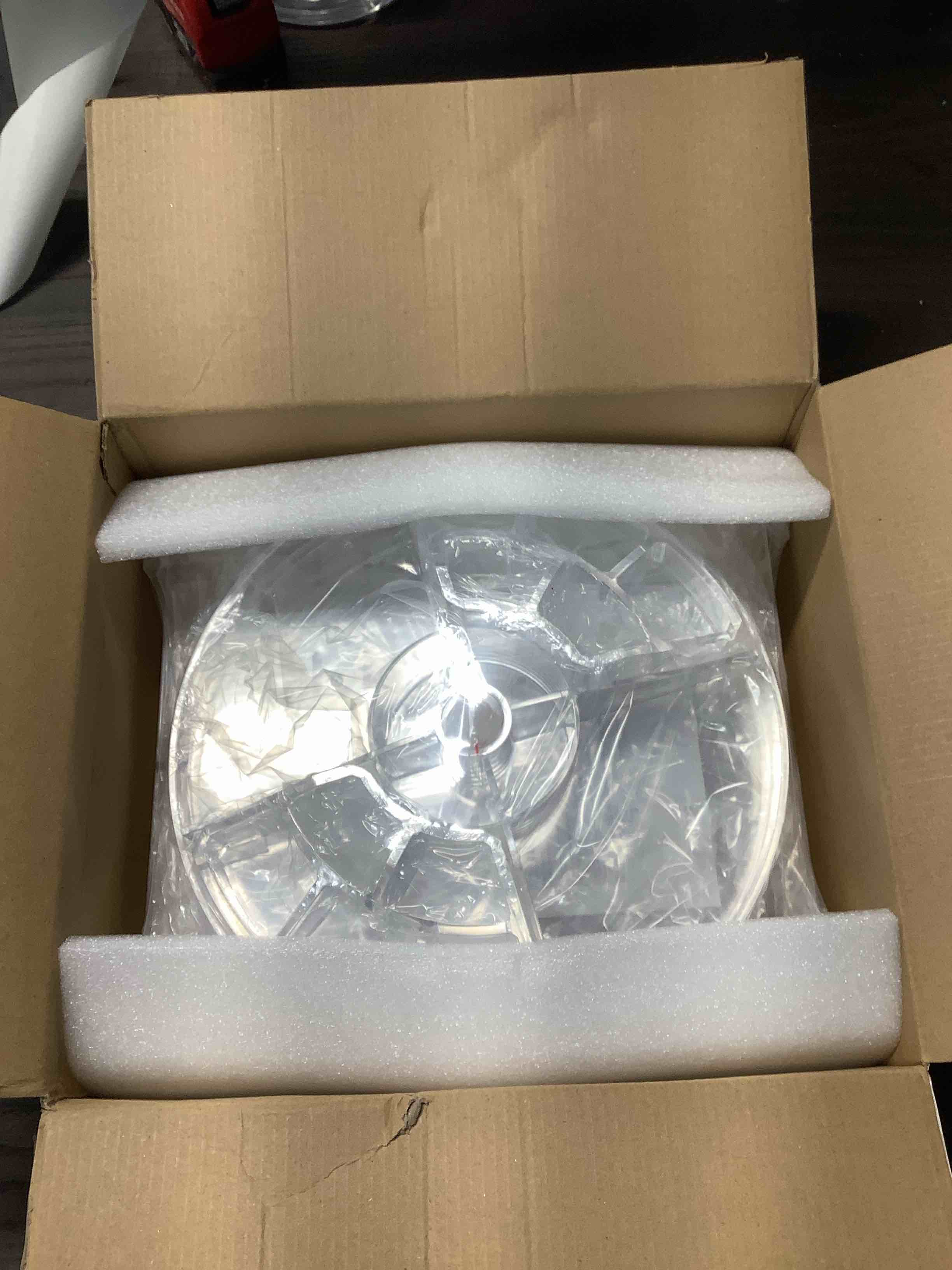 Condition photo showing Good Condition for Makeup Organizer, 360 Degree Rotating Adjustable Cosmetic Storage Display Case with 8 Layers Large Capacity, Fits cosmetics, Makeup Brushes, Lipsticks and More, Clear 8 Layers with lipsticks boxes