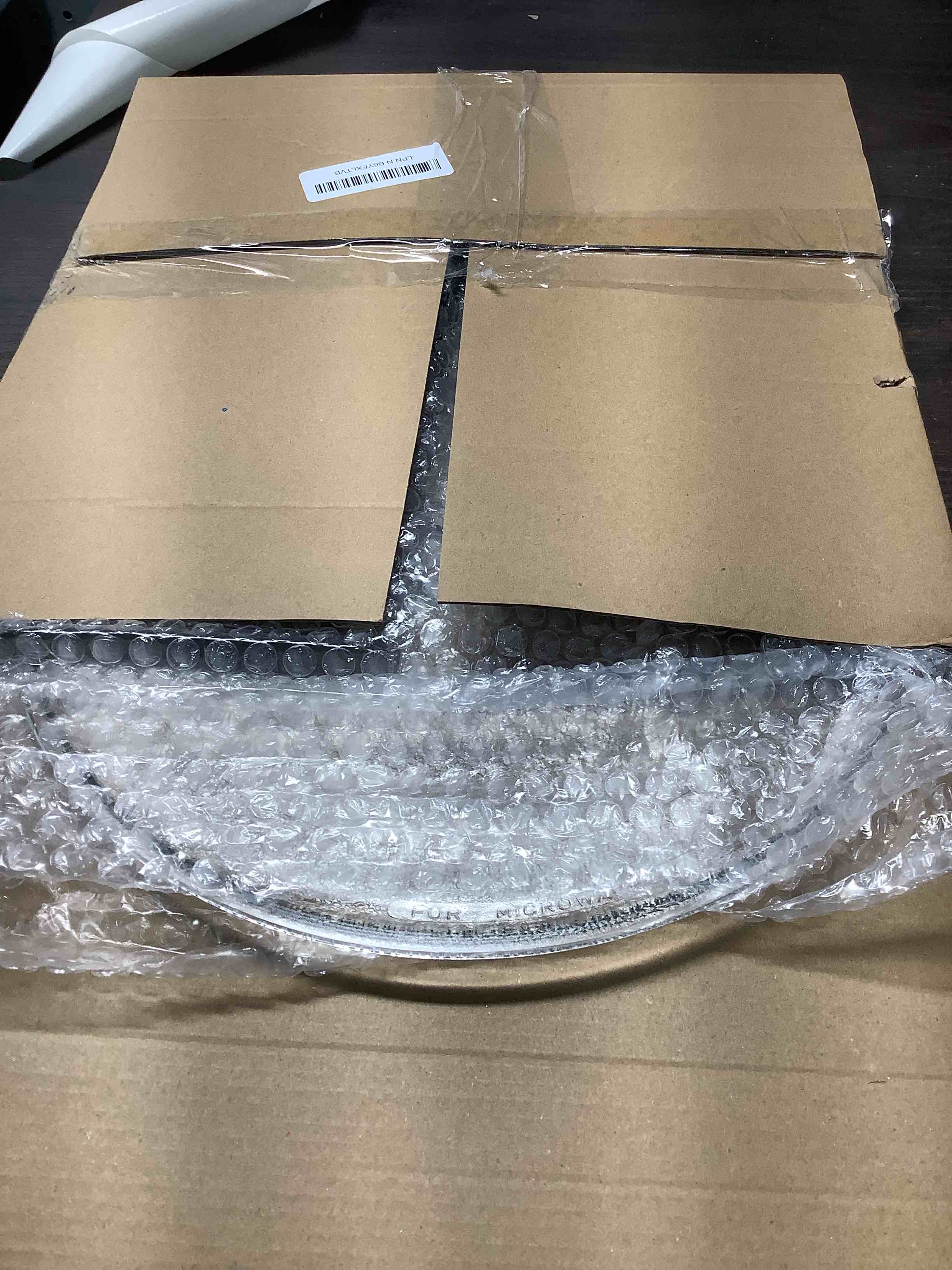 Condition photo showing Good Condition for 12" Universal Microwave Plate Replacement Glass Turntable | Fits GE, Panasonic, LG, Whirlpool, Maytag, Cuisinart & More 12inch