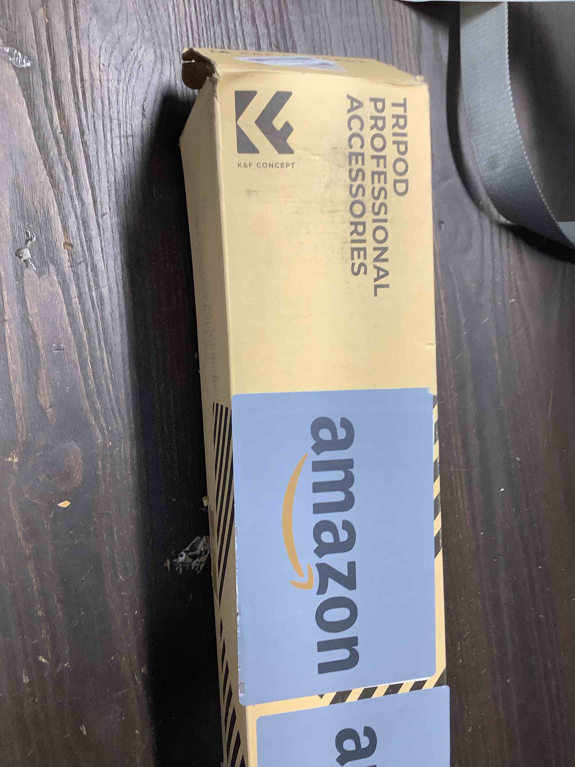 Condition photo showing Good Condition for K&F Concept 76 inch Camera Tripod with Rotatable Multi-Angle Center Column,Lightweight Travel Outdoor DSLR Tripods with 360 Degree Ball Head Load Capacity 8kg/17.6lbs, Cellphone Clips for Smartphone 76" height/8kg load+Extension Arm