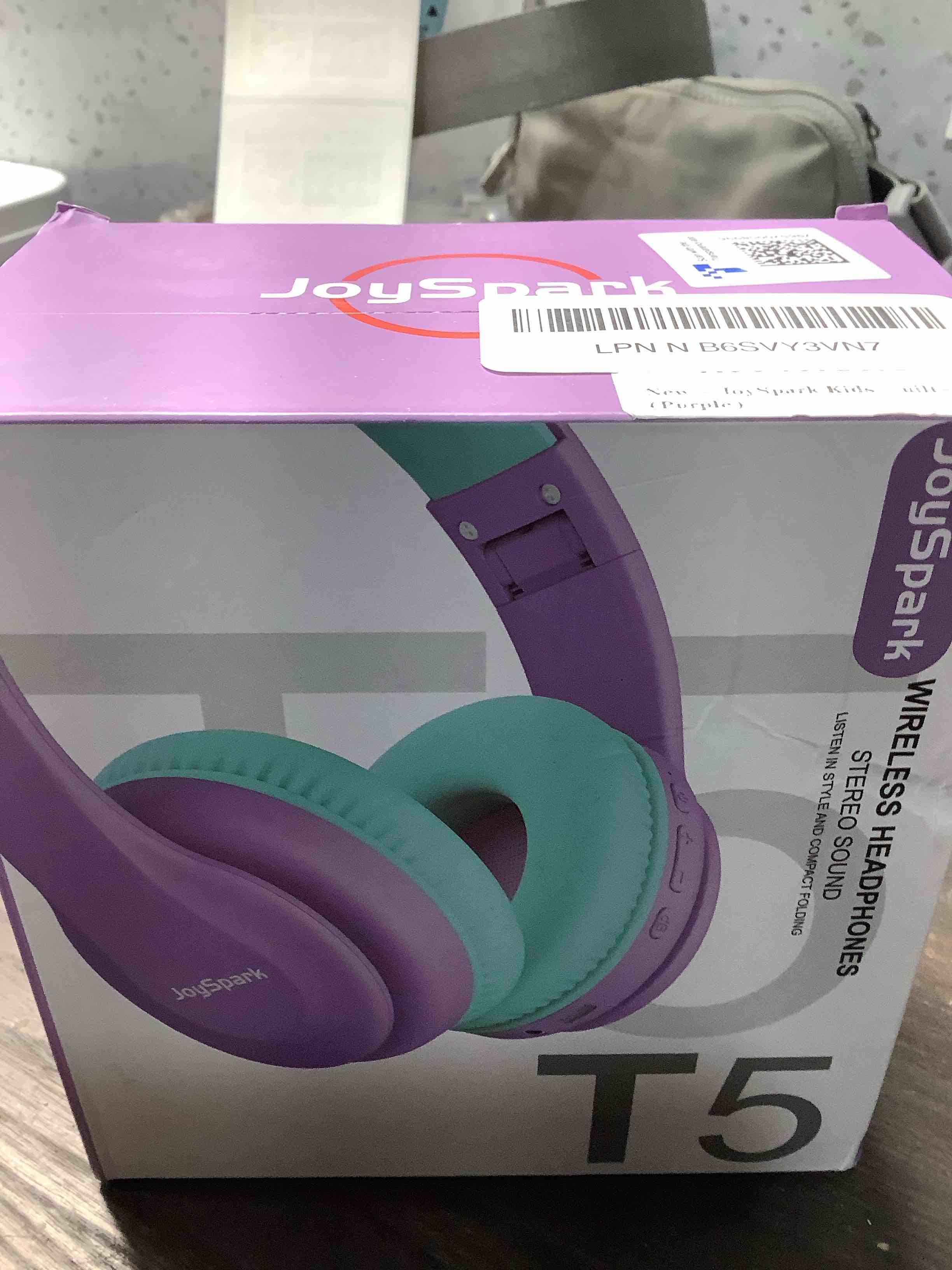 Condition photo showing Good Condition for Kids Bluetooth Headphones, Lightweight Wireless Headphones for Kids, 85/94dB Volume Limited, 60 Hours Playtime, Bluetooth 5.3, Over-Ear Toddler Headsets with Built-in Mic-Blue