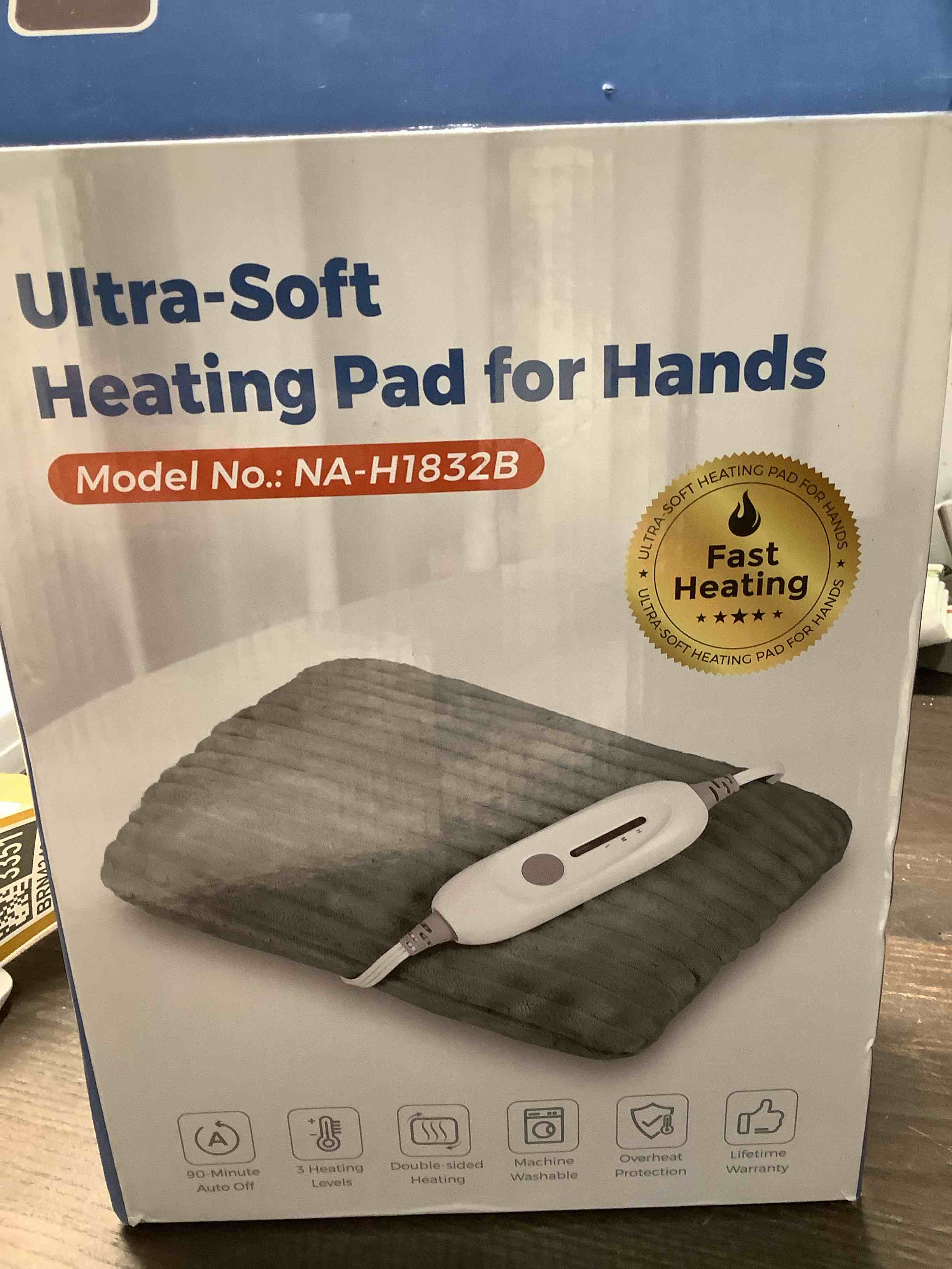 Condition photo showing Good Condition for Electric Hand Warmer, Soft Flannel Heated Gloves, Hand Warmer Pouch, Heating Pad for Hands Pain Relief Fingers Arthritis for Women Men Elder, Auto Off & 3 Level, Dark Grey