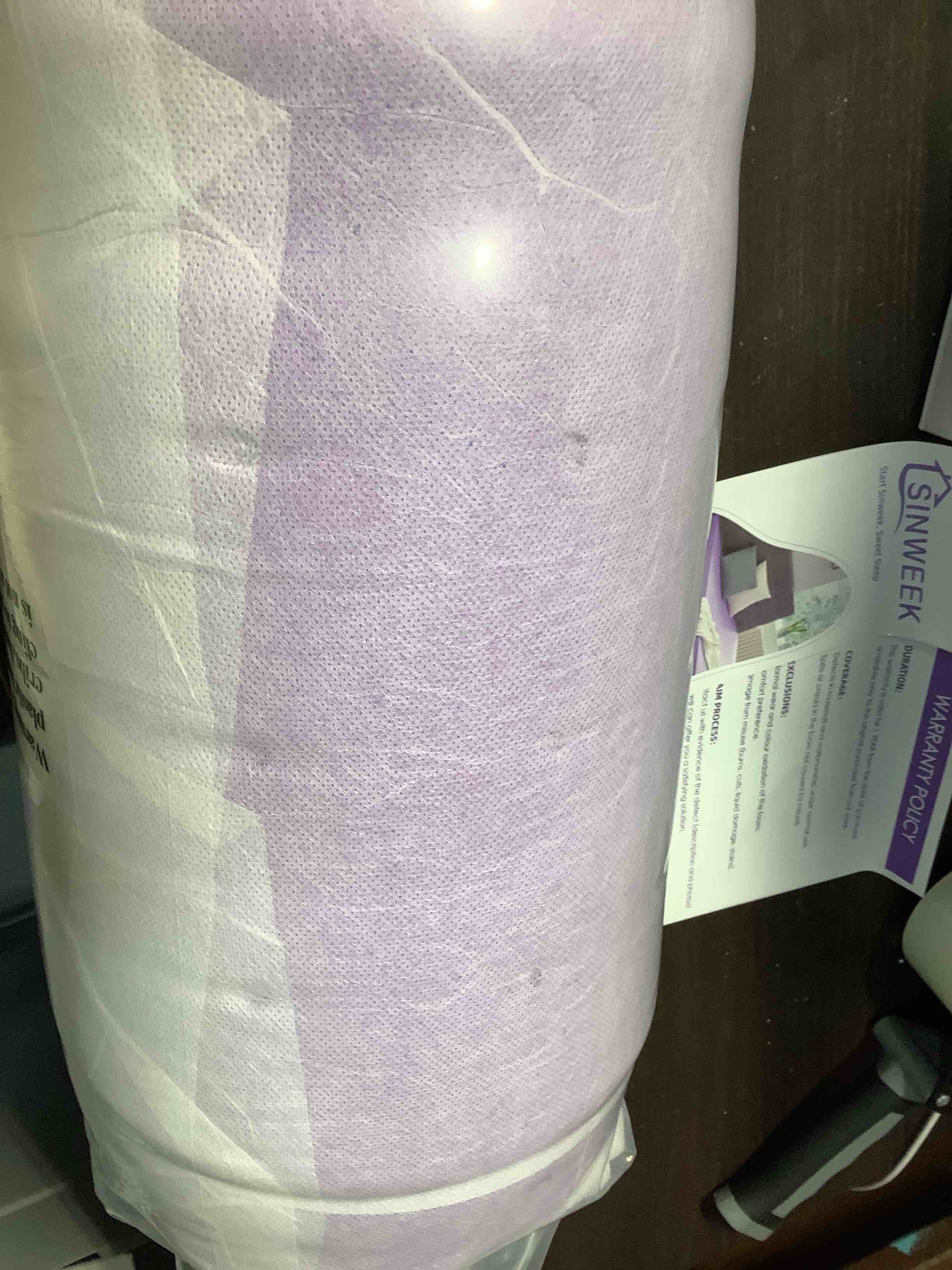 Condition photo showing As Is for SINWEEK 2 Inch Gel Memory Foam Mattress Topper Ventilated Soft Pressure Relieve Mattress Pad, Breathable Bed Topper, CertiPUR-US Certified, Twin Size 2 Inch Twin