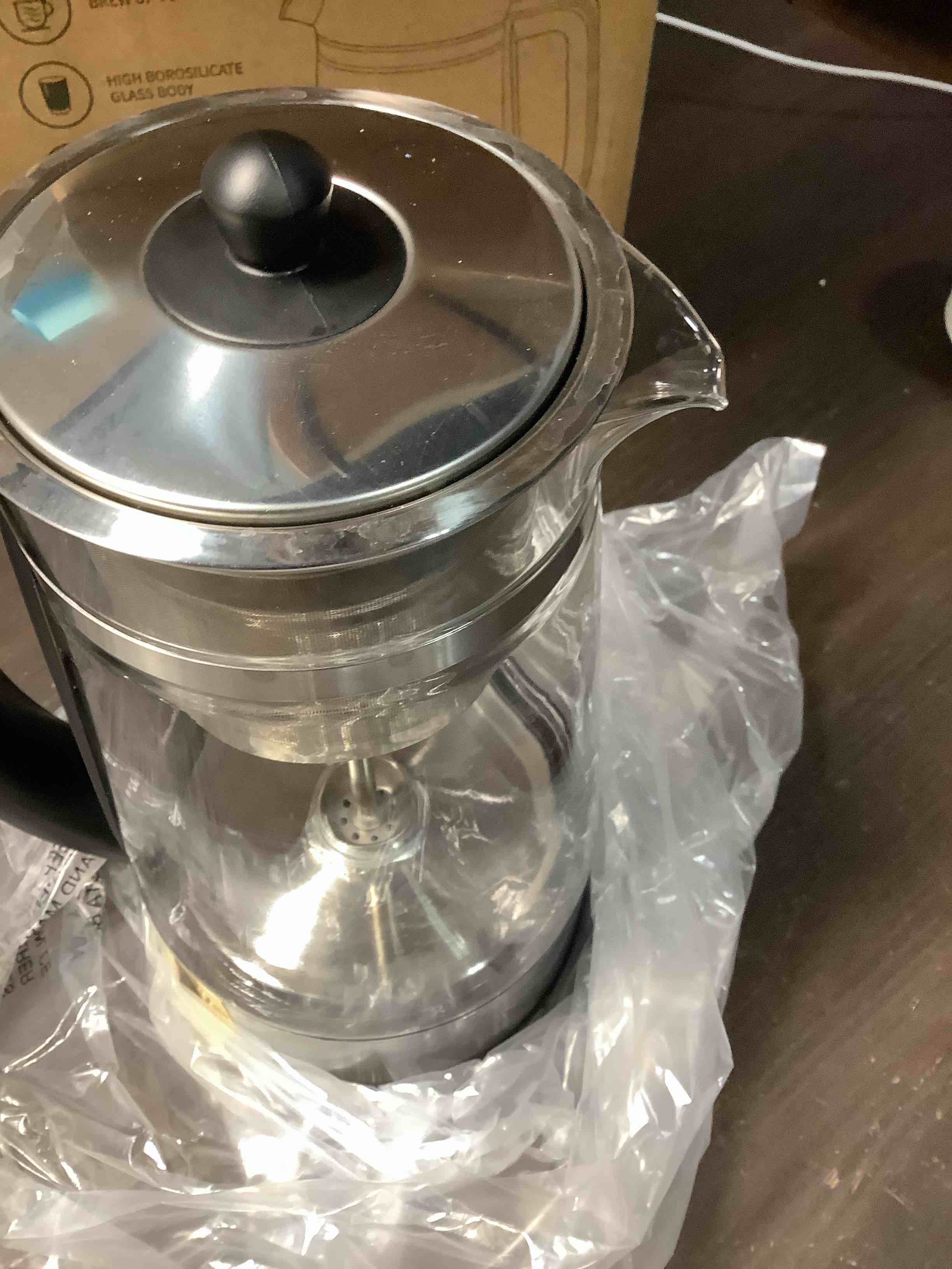 Condition photo showing Good Condition for Percolator Coffee Pot Electric, 10-Cup Electric Coffee Percolator with Auto Keep Warm, Stainless Steel Basket, Borosilicate Glass, Cool-Touch Handle