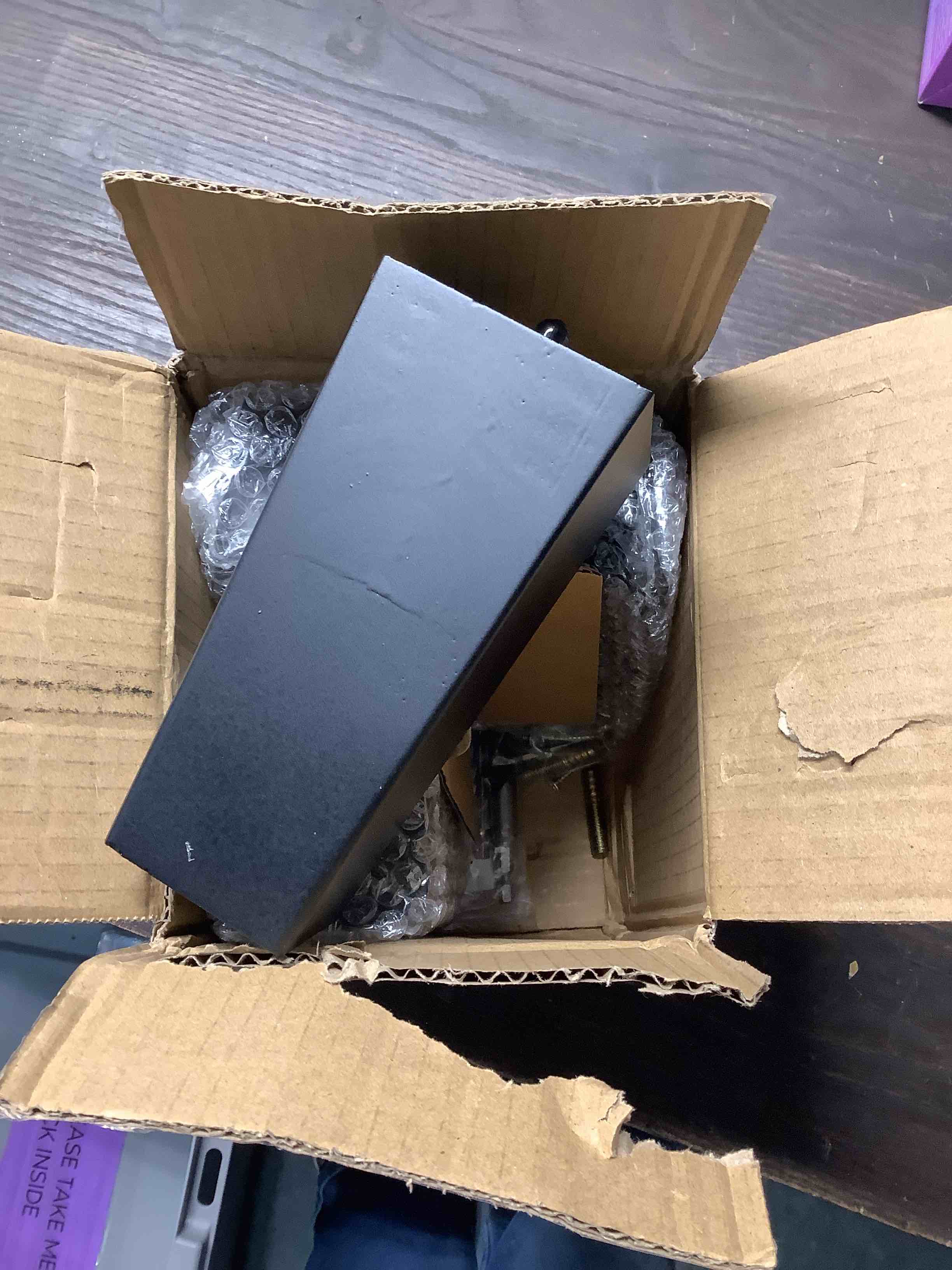 Condition photo showing Good Condition for Premium Black Square Furniture Legs (Full Install Kit) - Pick Your Size and Color 6 Inches Black