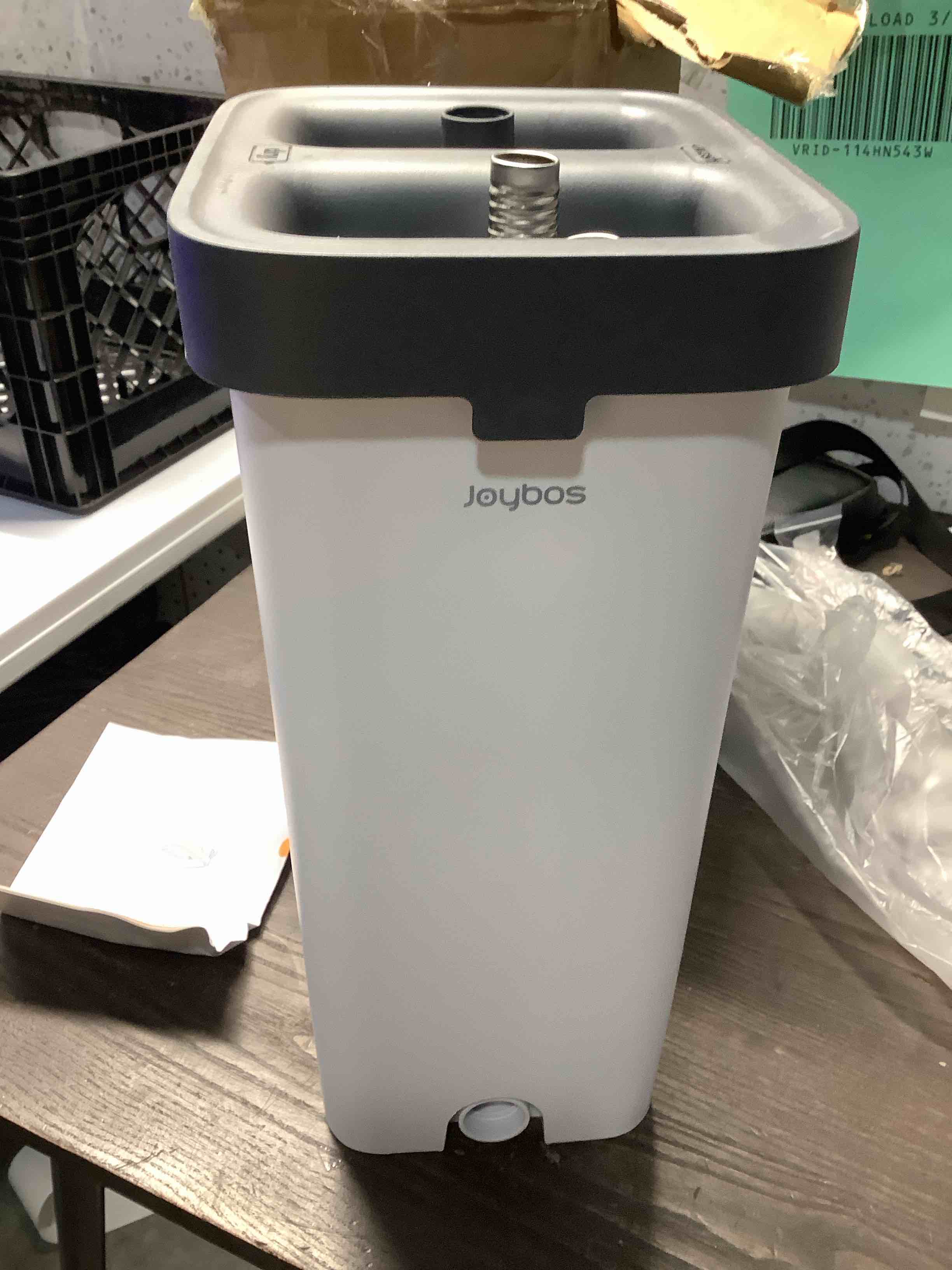 Condition photo showing Good Condition for MOPALL Mop and Bucket with Wringer Set for Home, Hands-Free Flat Mop and Bucket Set for Floor Cleaning and Window Wall Cleaner, Wet and Dry Mop with 61" Long Handle and 3 Microfiber Pads 60" Flat Mop + 3 Pads