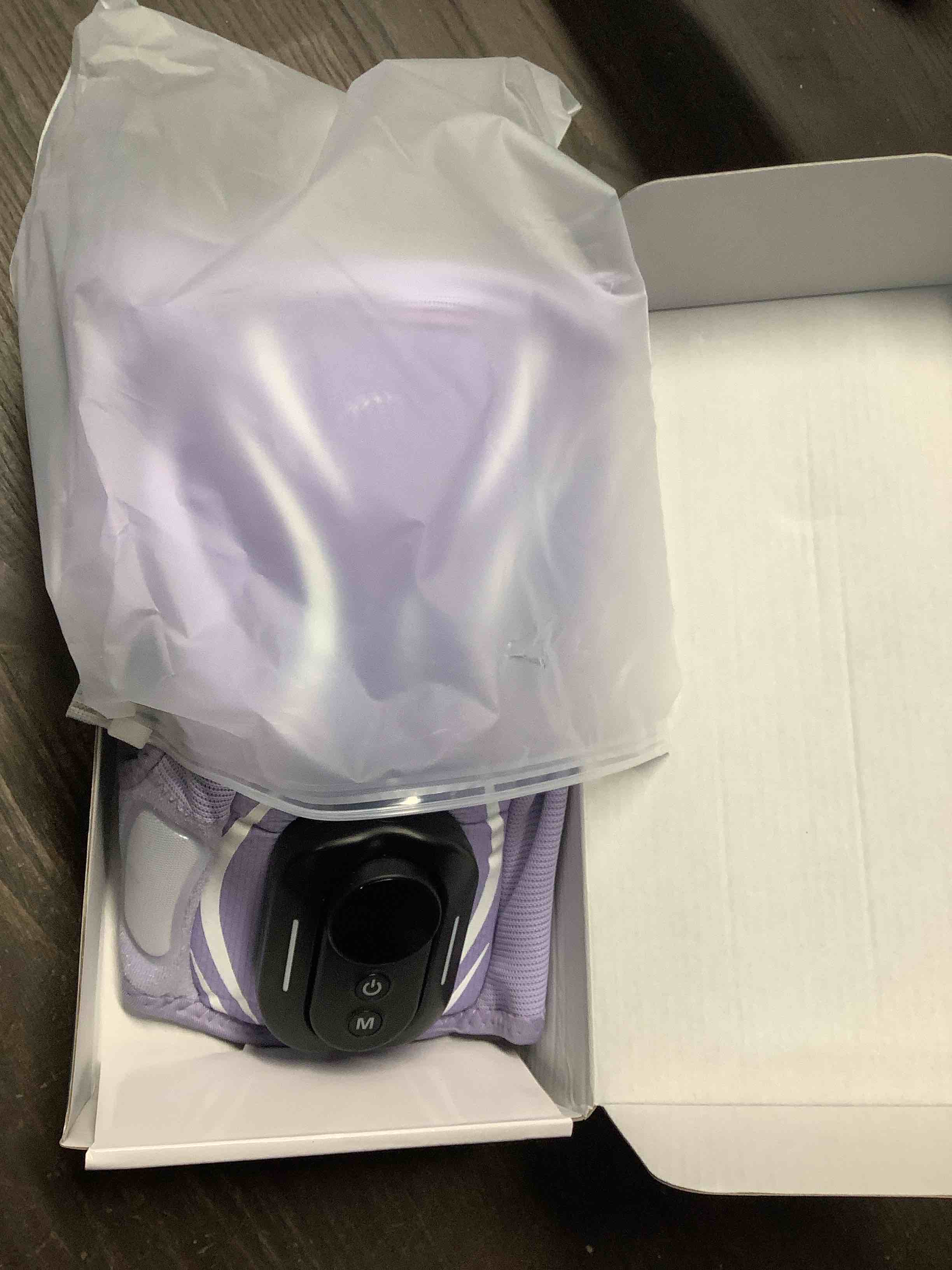 Condition photo showing Good Condition for AGPTEK Cordless Shoulder Heating Pad with Magnetic Detachable Remote, 4-Motor Vibration Heating Shoulder Massage Wrap, Heated Shoulder Massager Support Brace for Rotator Cuff Pain Relief Women, Purple