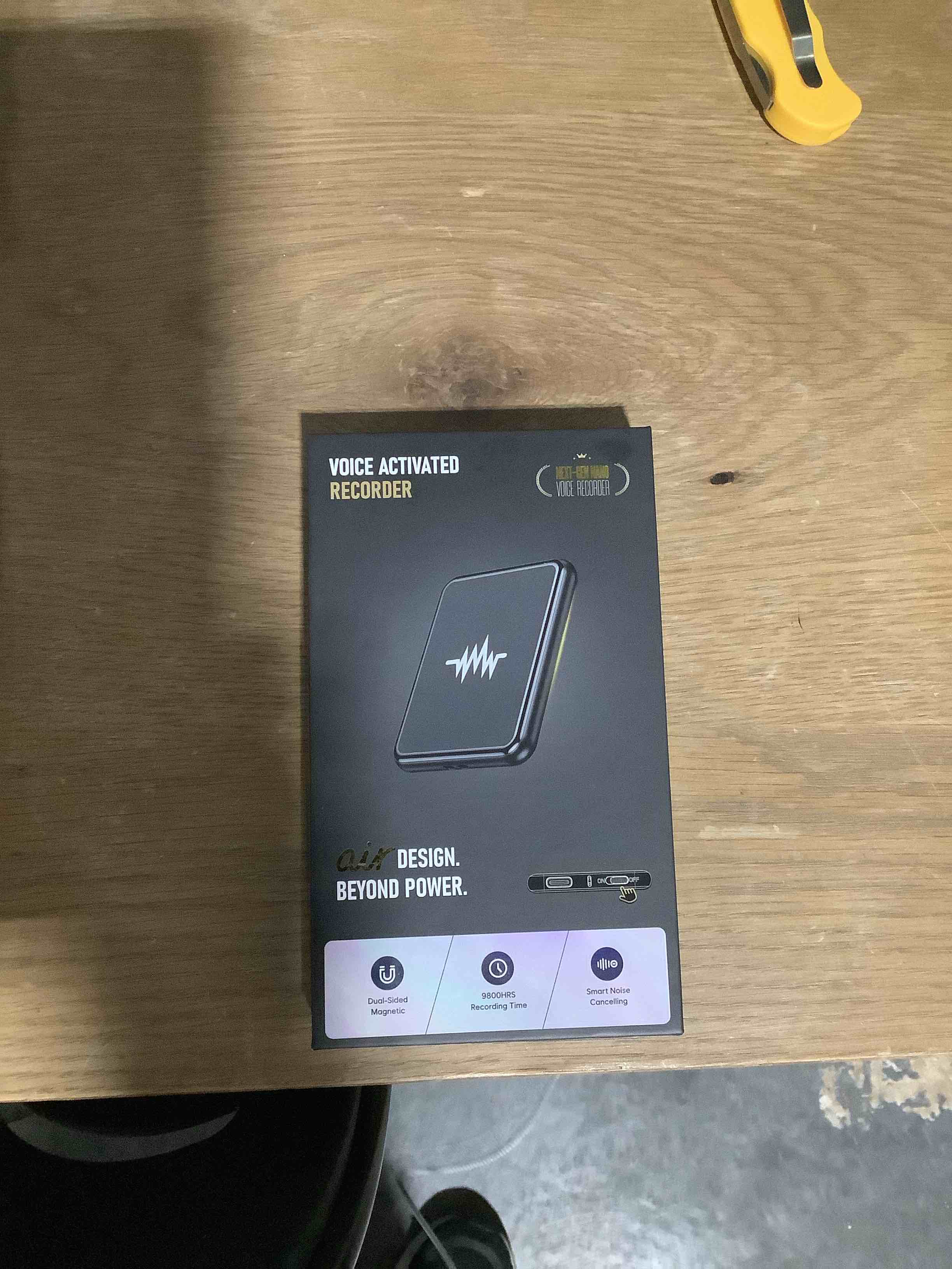 Condition photo showing New/Like New for 128G (9800 Hour) Voice Activated Recorder, Double-Sided Magnetic Voice Recorder with Playback, Audio Recorder with AI-Intelligent Noise Reduction, 70H Continuous for Lectures, Meetings Black