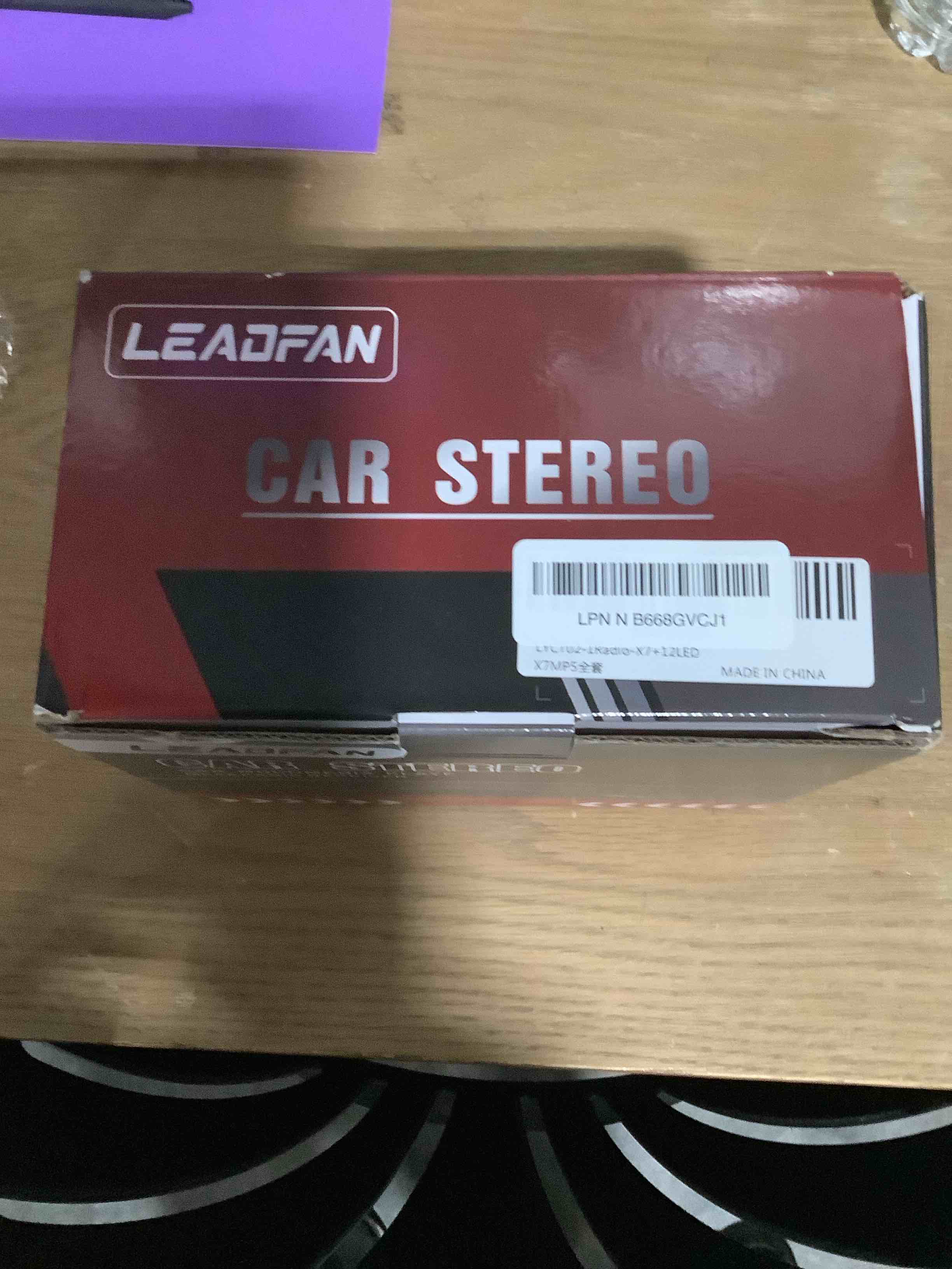 Condition photo showing New/Like New for Leadfan 7inch Car Stereo Double Din Radio Touchscreen with Backup Camera Multimedia Car Audio Support Mirror Link, Bluetooth Caller ID, FM/MP3/MP4/USB/Subwoofer,Aux Input Car Audio Receivers