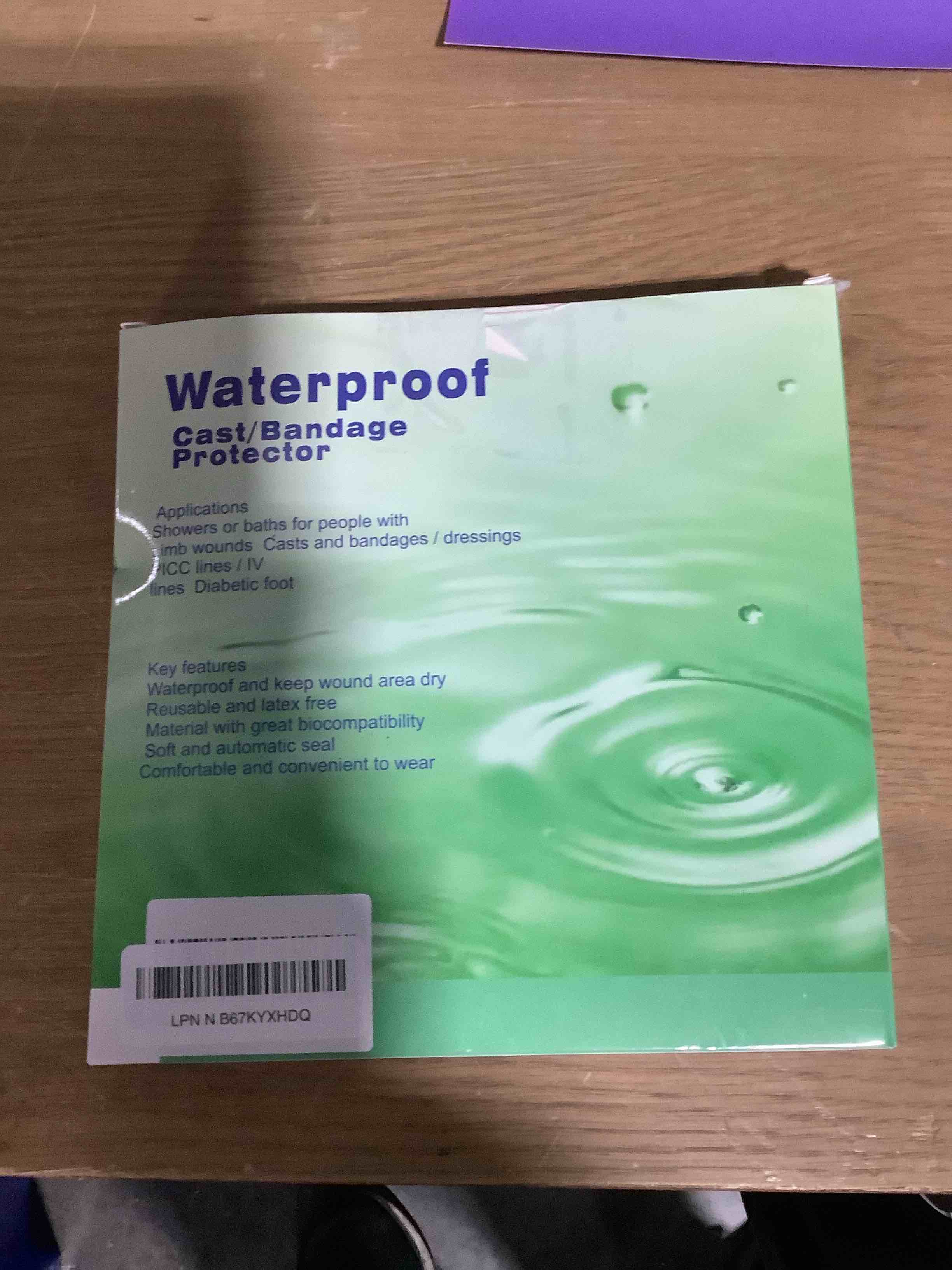 Condition photo showing New/Like New for CIVJET Cast Covers for Shower Leg, Waterproof Cast Cover for Showering/Swimming, Cast Protector for Shower Leg Adult, Water Proof Shower Boots for Foot after Surgery, Knee, Ankle, Boot (Diameter-7.9") Leg Reinforced Green