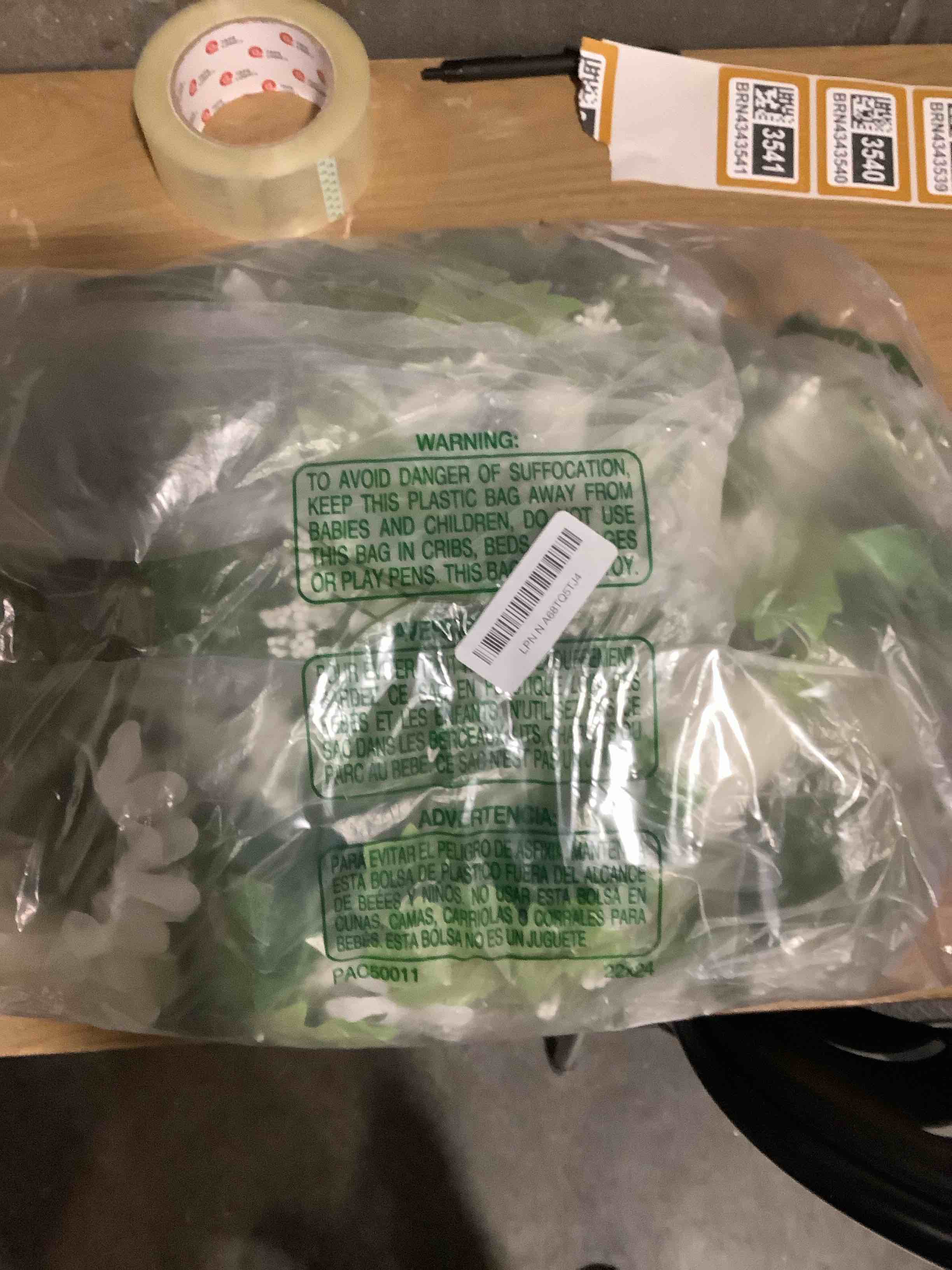 Condition photo showing New/Like New for DearHouse 2Pack Artificial Peony Flower Garland - Silk Peony Garland with White Flowers for Wedding Party Table Decoration,6ft/Strand White 2