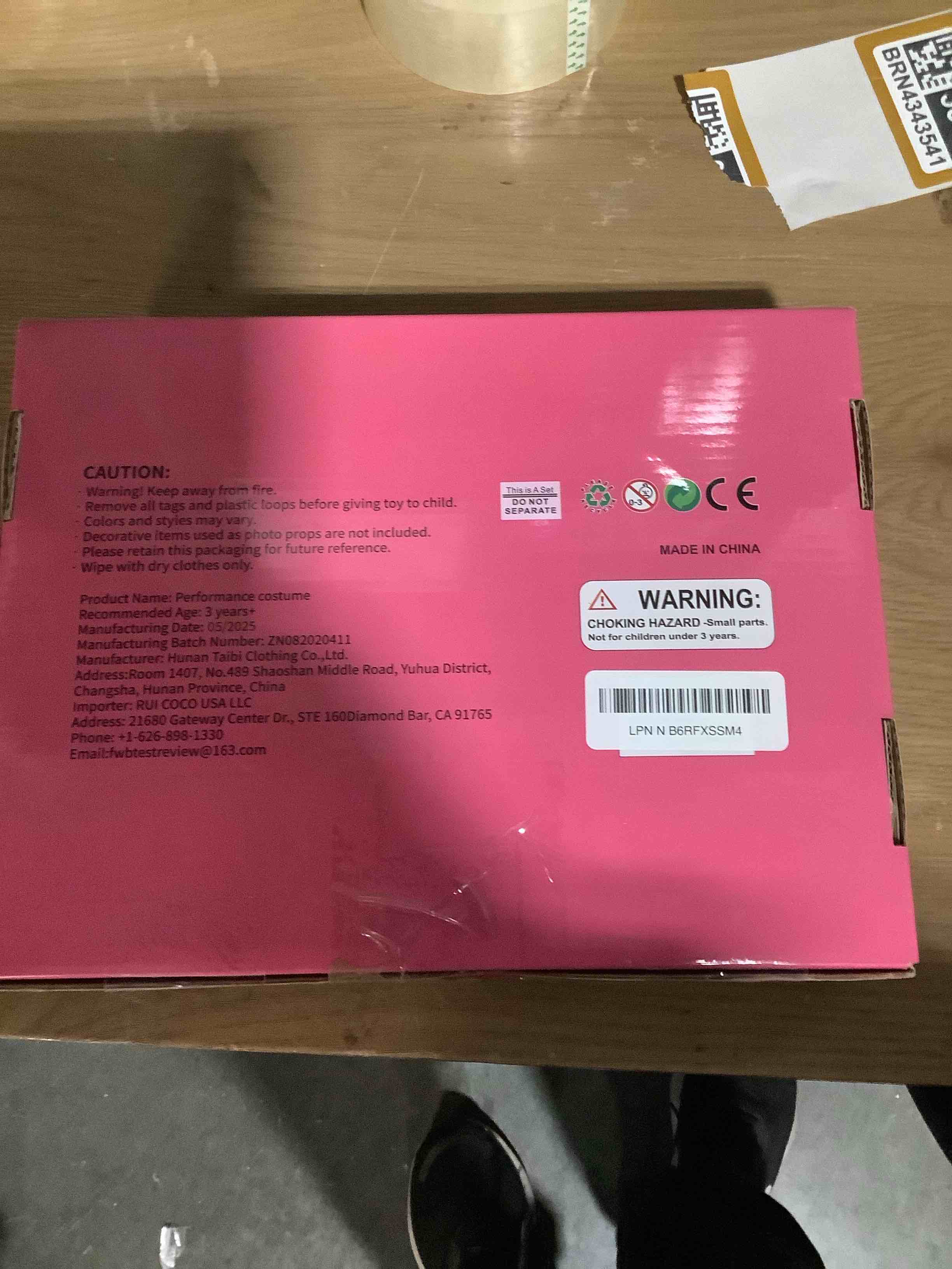 Condition photo showing Good Condition for Princess Dress Up for Girls Toddler Dress Up Clothes for Girls 3-6, Role Play Princess Costume Christmas Birthday Gifts (Pink)