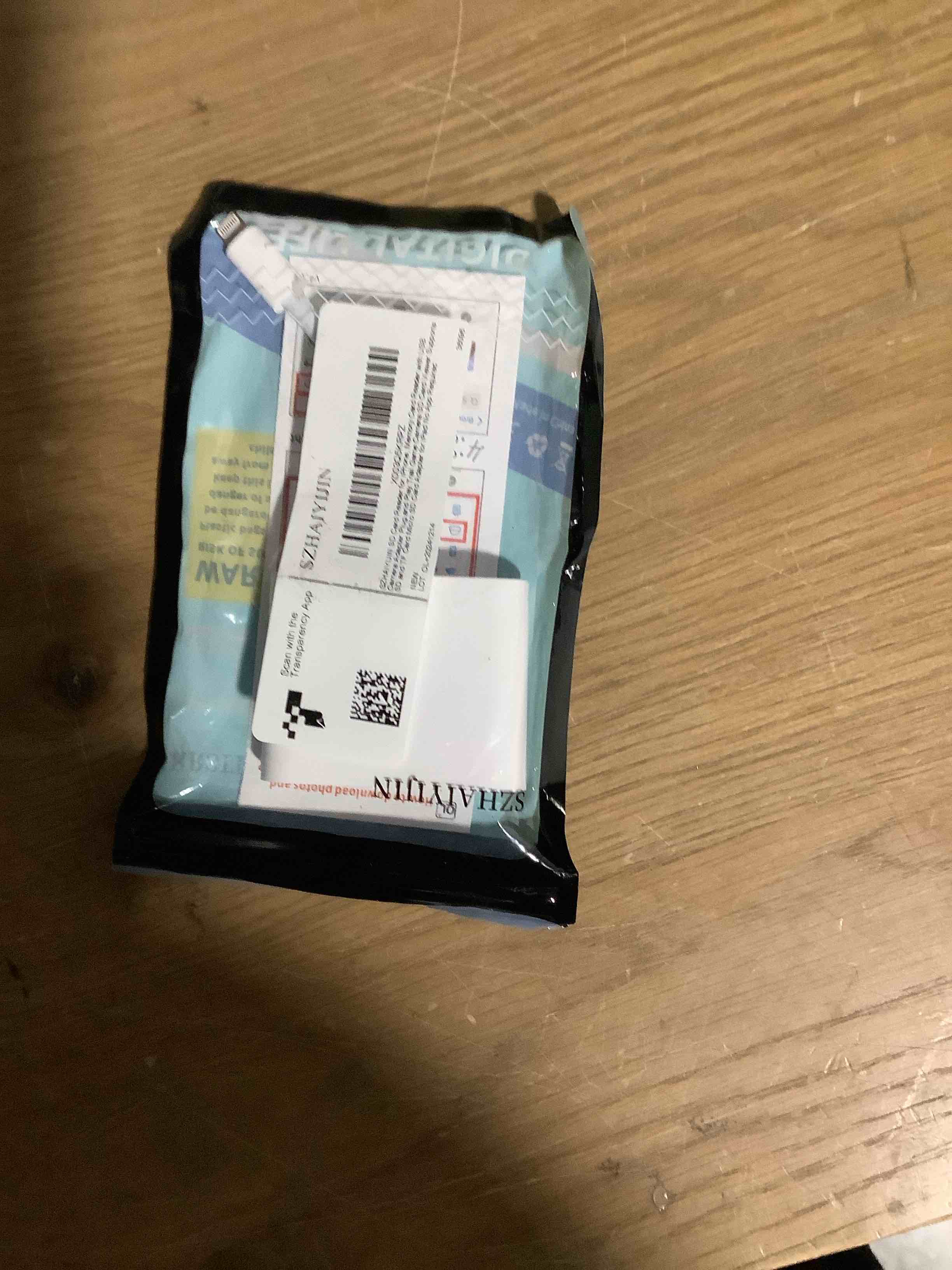 Condition photo showing New/Like New for SD Card Reader for iPhone, Memory Card Reader with USB Camera Adapter Plug and Play Trail Game Camera Viewer Supports SD and TF Card MicroSD Card Adapter for iPad No App Required White (SD+TF+USB for Lightning)