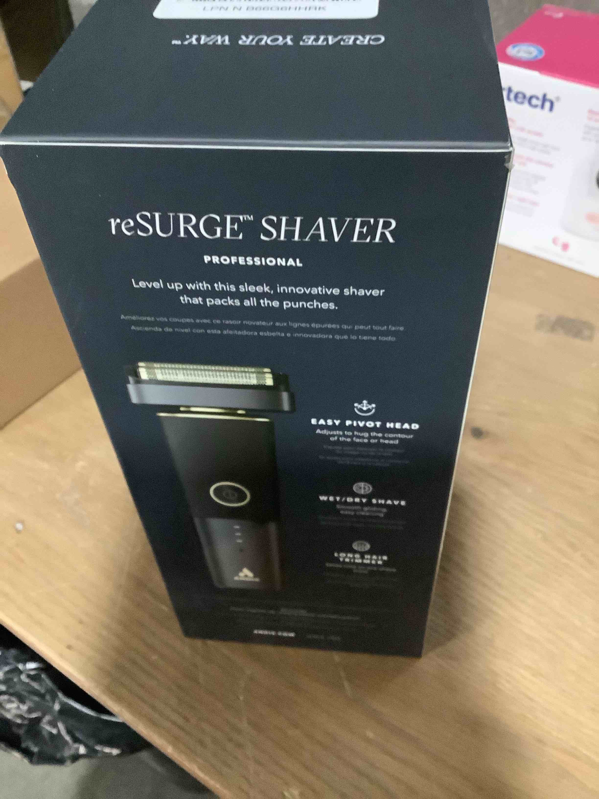 Condition photo showing New/Like New for Andis 17300 reSURGE Electric Lithium Titanium Precision Foil Wet/Dry Rechargeable Shaver, Black