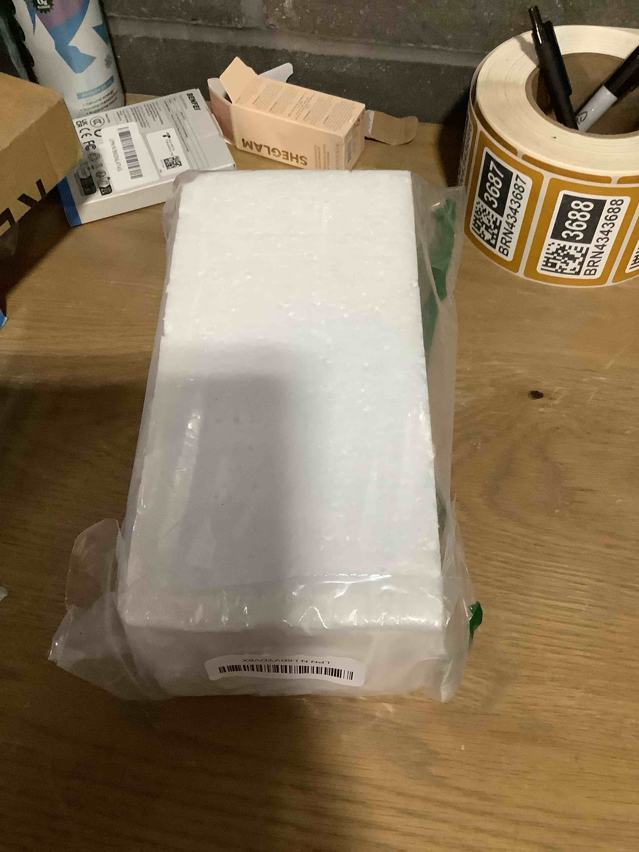 Condition photo showing As Is for Gold Elephant Statues Decor, 8.46 Inch Good Luck Home Decor Figurine, Resin Art Sculptures and Statues, Animal Gifts Home Tabletop Decoration, Living Room, Bathroom, Office, Bookshelf Medium 1