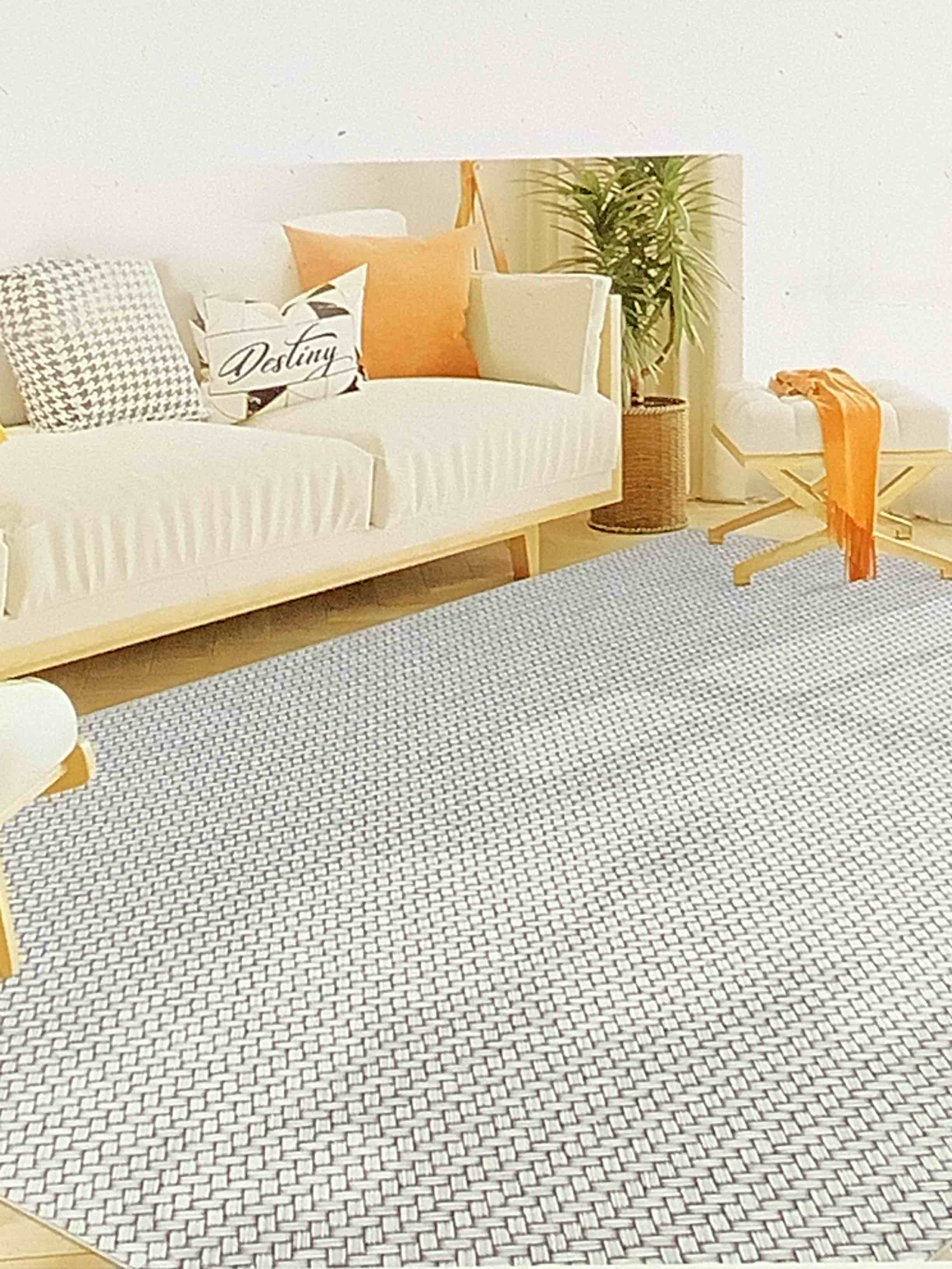 dainslef 9x12 Area Rugs Washable Rattan Braided Rug,Solid Neutral Living Room Rugs, Large Washable rustic farmhouse, carpet rattan print, braided carpet for under dining table bedroom apartment gray