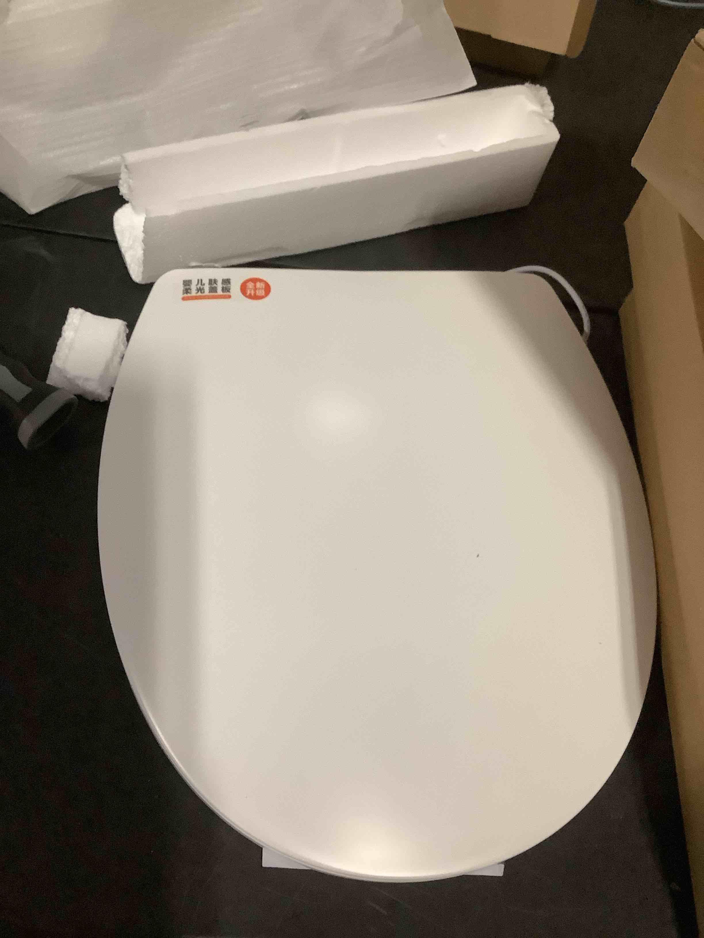 Condition photo showing Good Condition for (heated toilet seat with plug-in and seat soft close,new technology for skin feel surface, easy installationelongated)