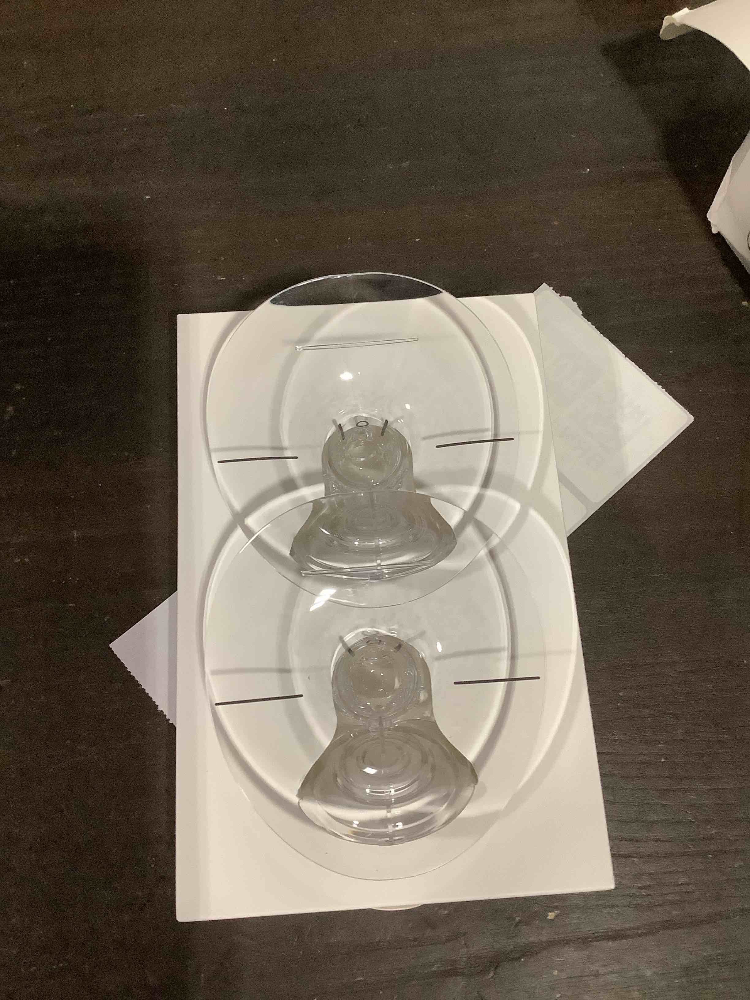 Condition photo showing Good Condition for elvie breast pump breast shield - 21mm - nipple flange for pumping breast milk - accessories & breastfeeding essentials for electric pumps - bpa free, dishwasher safe - 2 pack