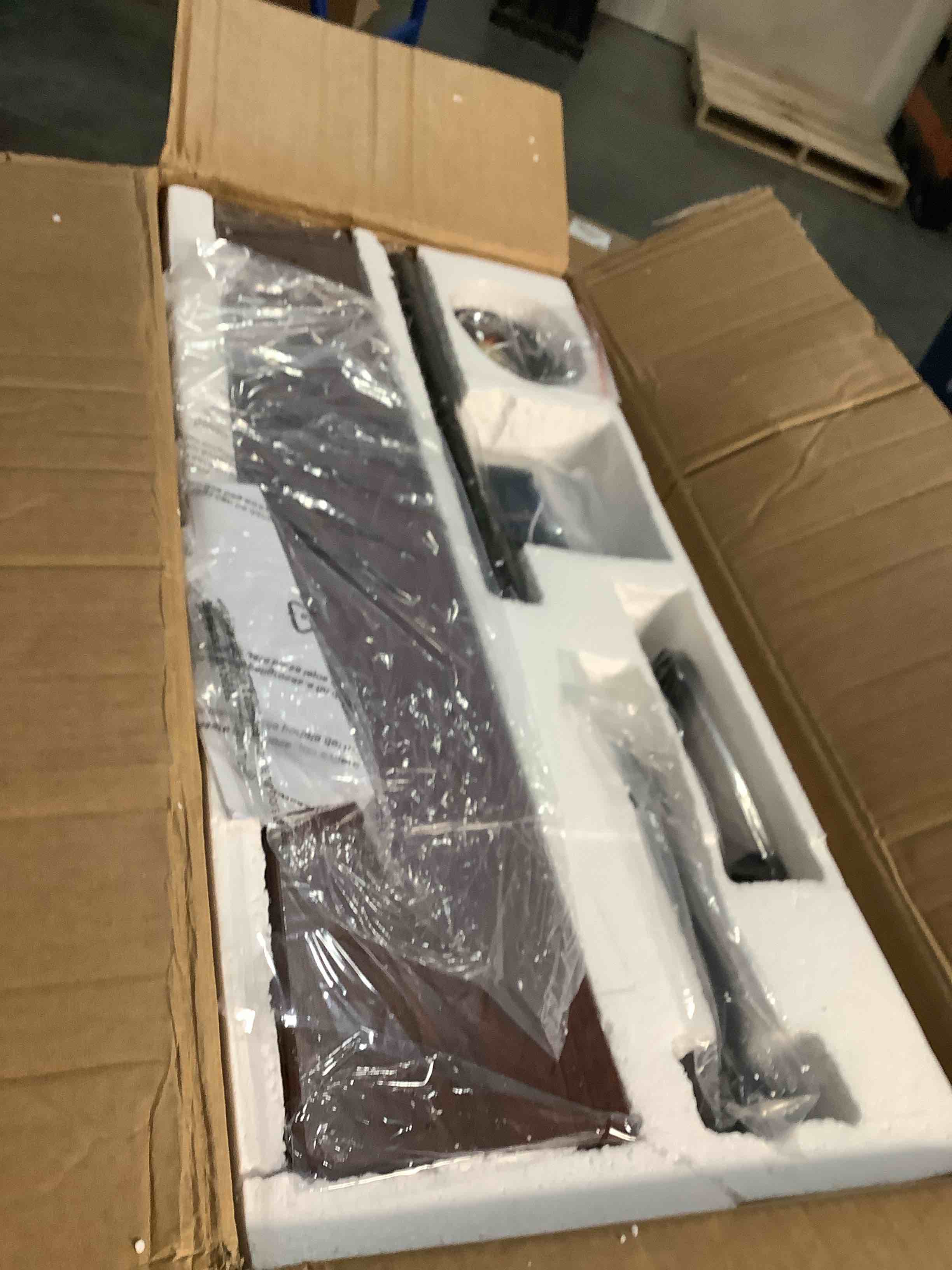 Condition photo showing Good Condition for 65 inch ceiling fans with lights, farmhouse ceiling fan with lights and remote, dual finish 8 blades black caged rustic ceiling fans with 6 speed reversible motor for indoor/covered outdoor black 65 inch