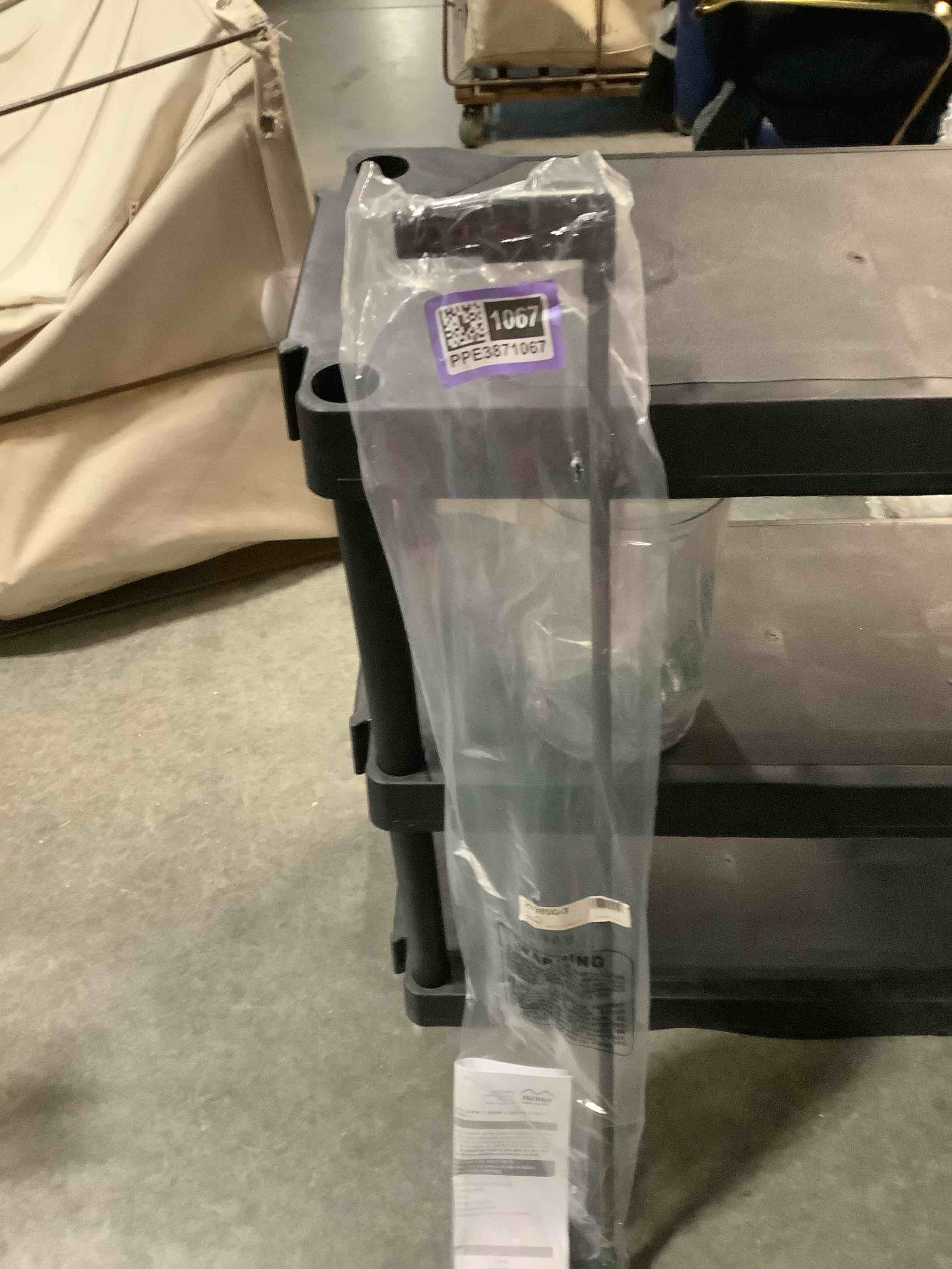 Condition photo showing Good Condition for midwest homes for pets steel pet gate extension; pet gate extension measures 3' wide x 39' high in textured graphite (fits mw model # 2939sg & 2939sg-wd) graphite 39" high, 3" wide extension