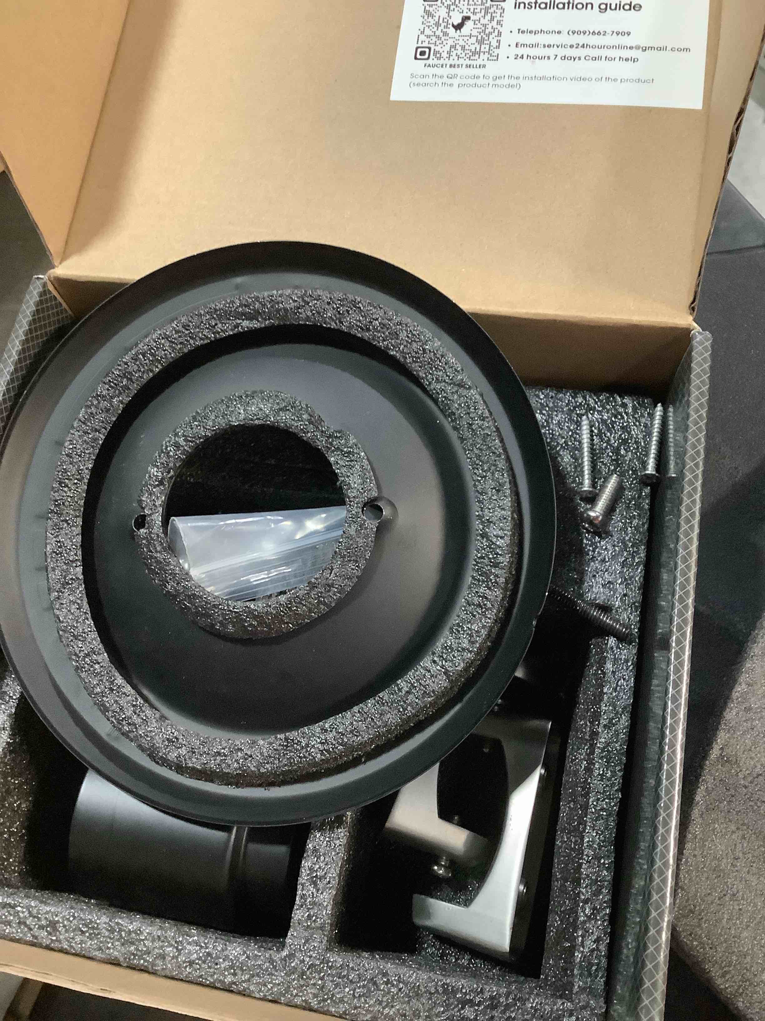Condition photo showing As Is for shower trim kit compatible with 13/14 series, shower cover plate with handle, brushed nickel(valve& catridge not inclued)
